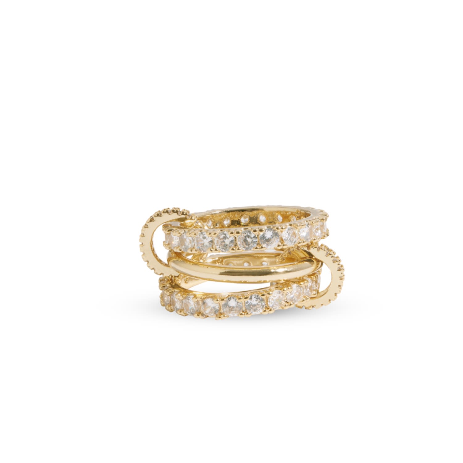 Drae Collection Women's Quintuplet Ring Gold In Gold