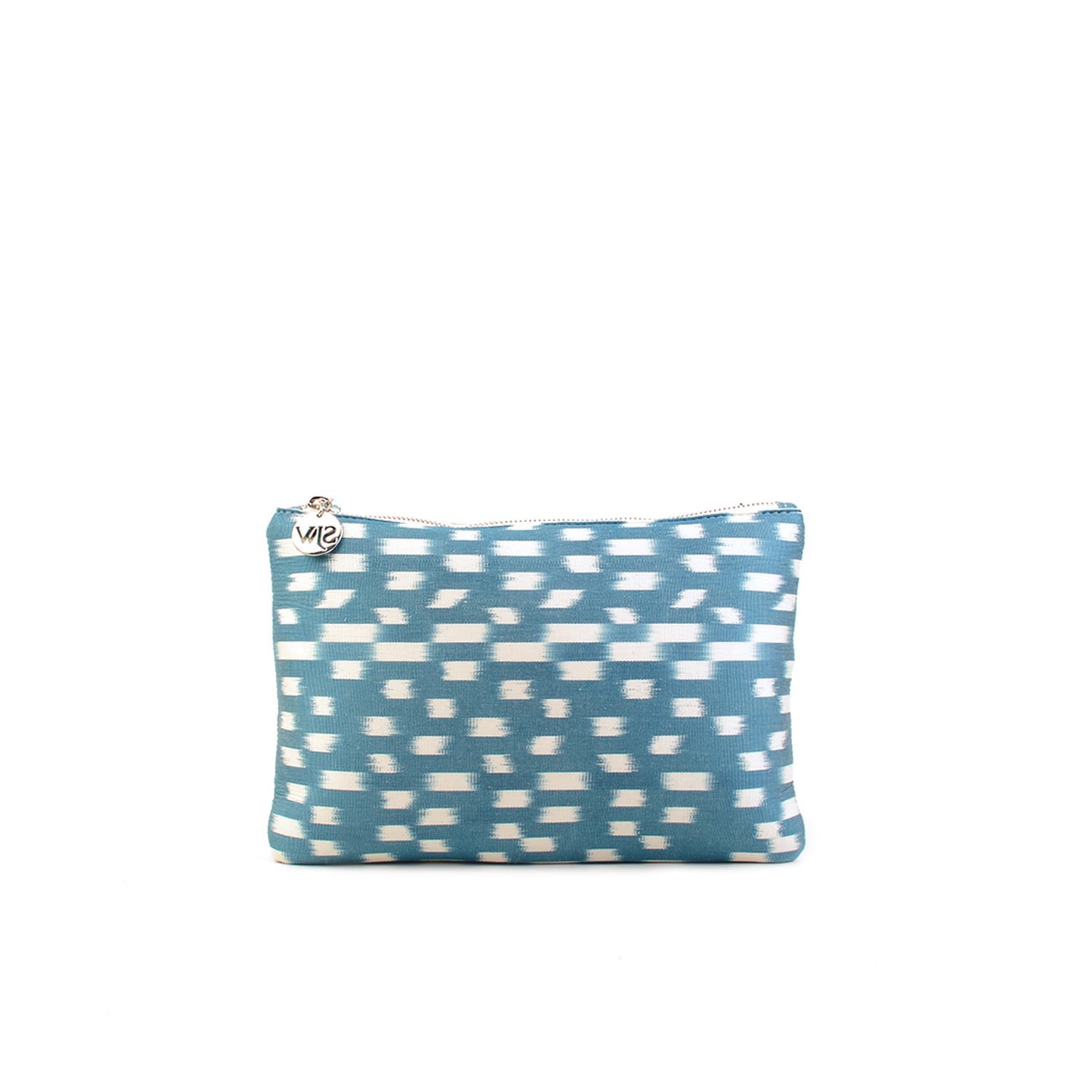 Sjw Bags London Women's Aquila Ikat Clutch Bag In Storm Blue In Blue