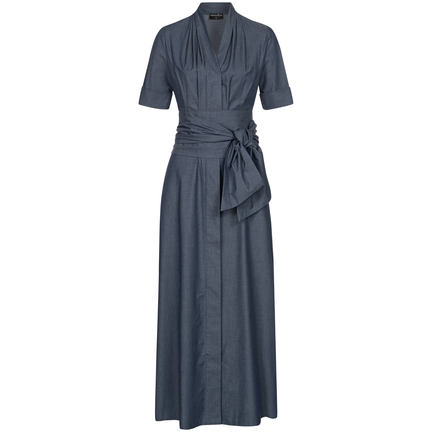 Marianna Déri Women's Maxi Shirtdress With Detachable Wide Belt Blue In Blue