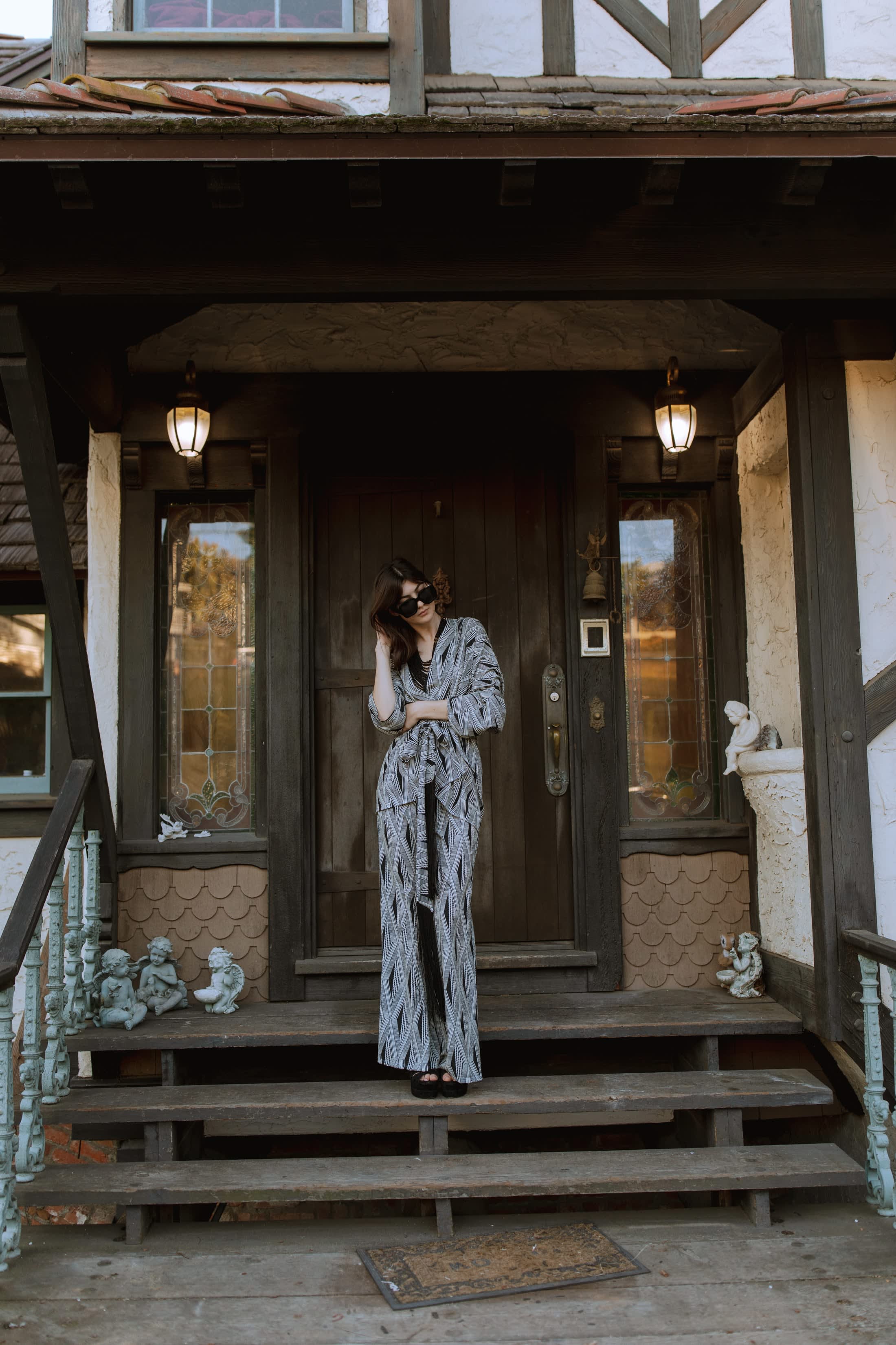 Marble Tunic Caftan & Palazzo Pant Set – Jennafer Grace