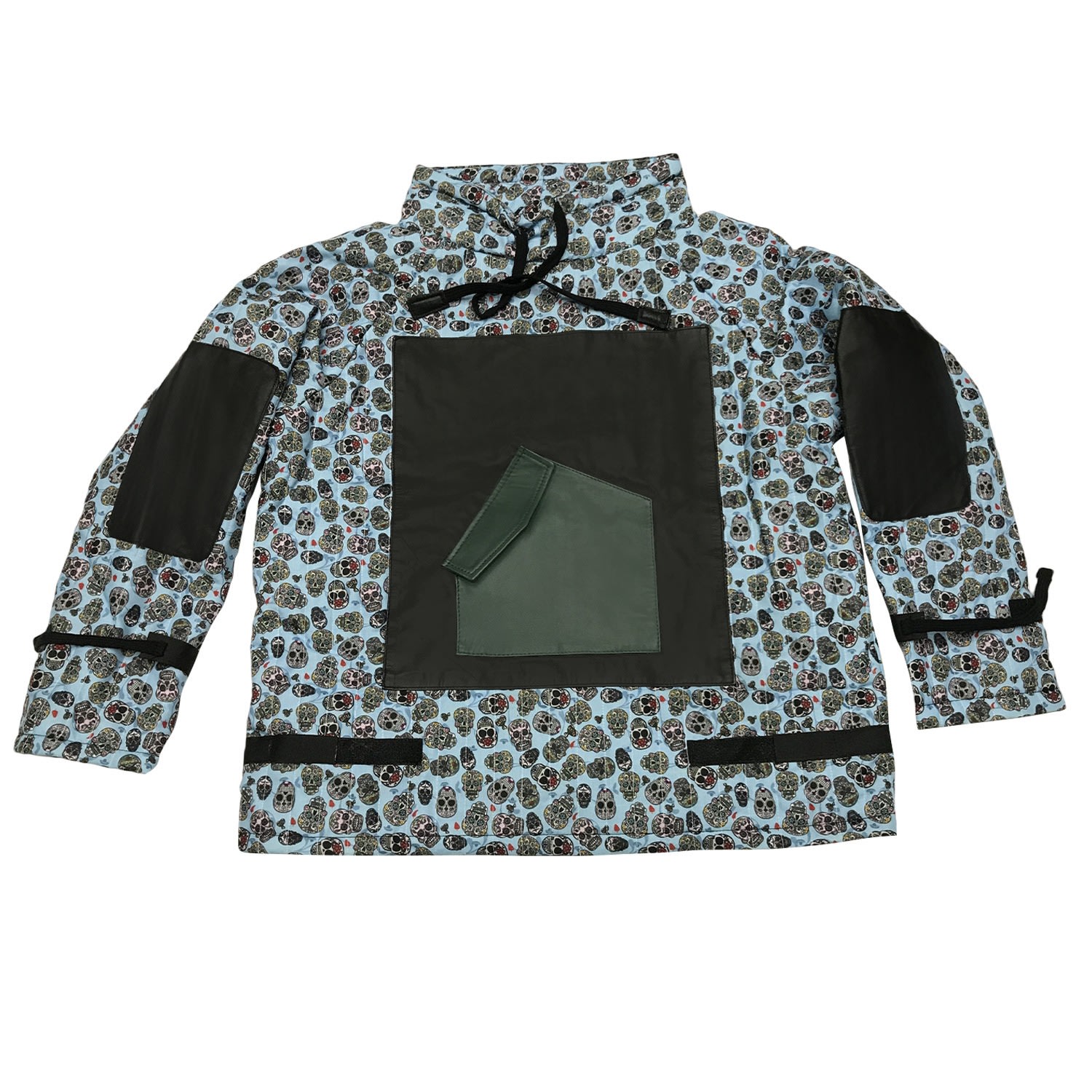 Zasta Studio Women's Blue Square Hoody Skull In Blue