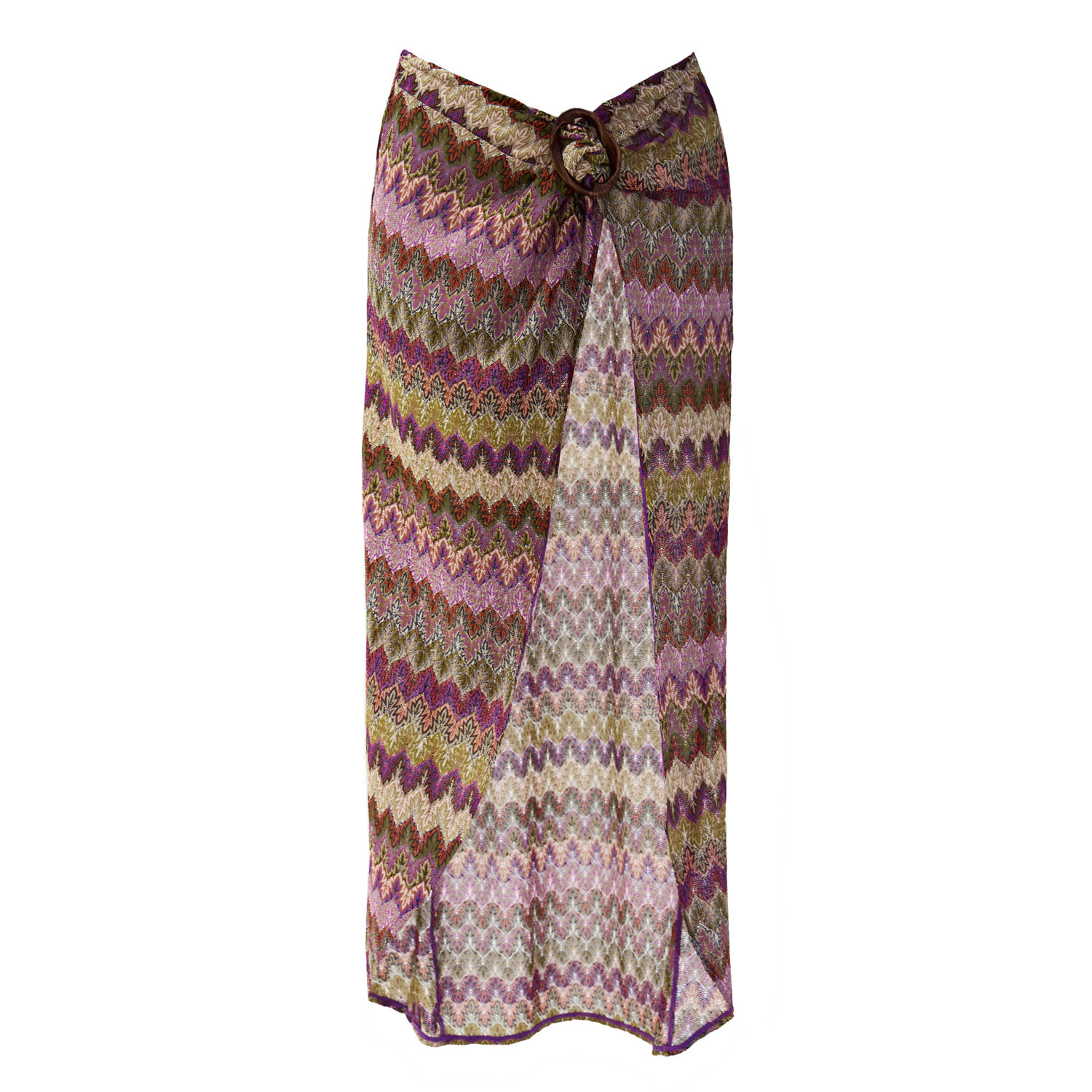 Aulala Paris Women's Pink / Purple Nocturnal Sky Broderie Beach Sarong In Pink/purple