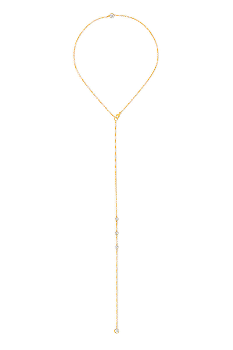 Naiia Women's Hailey Front And Back Gold Chain In Gold