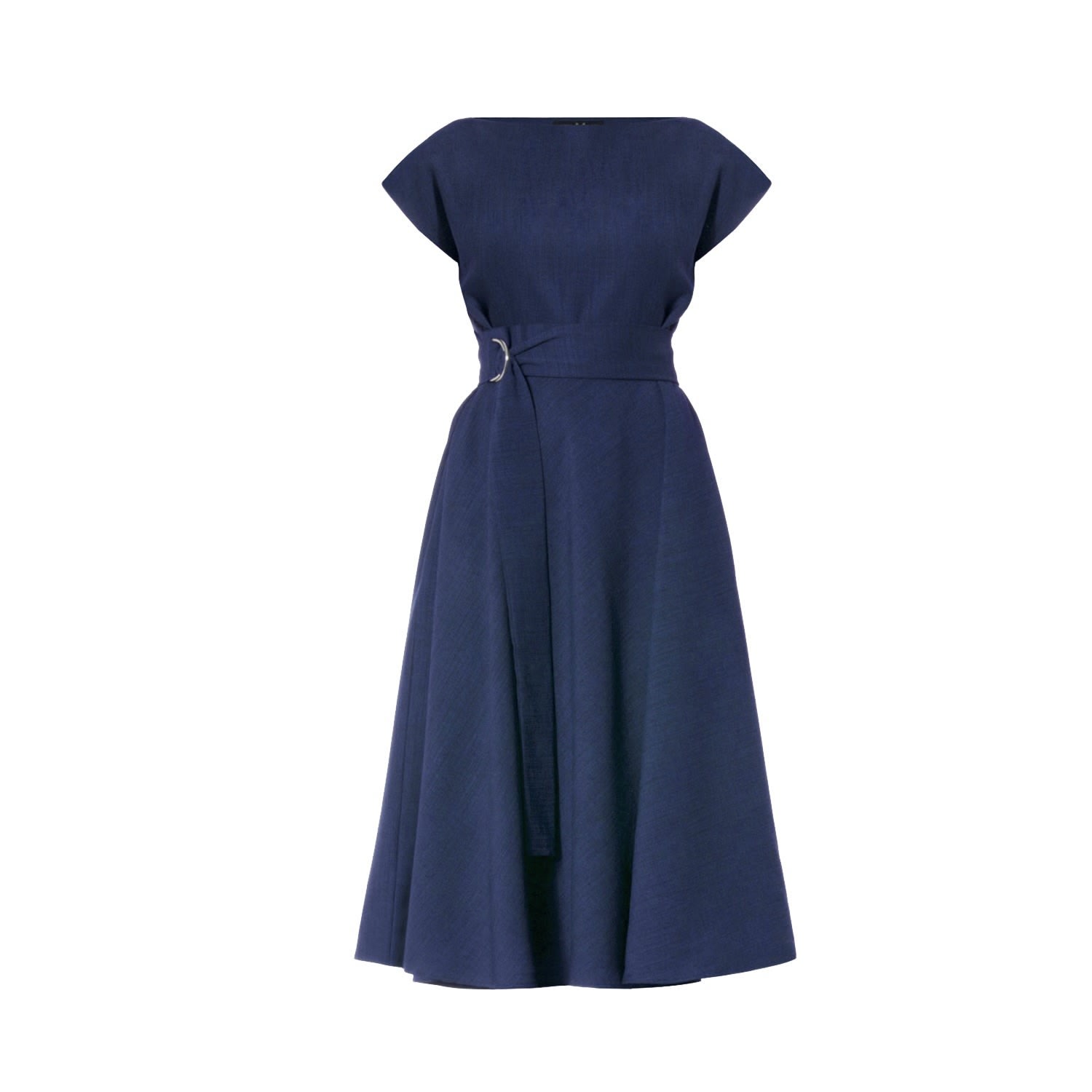 Women’s Blue Stine Navy Midi Dress Small Meem Label