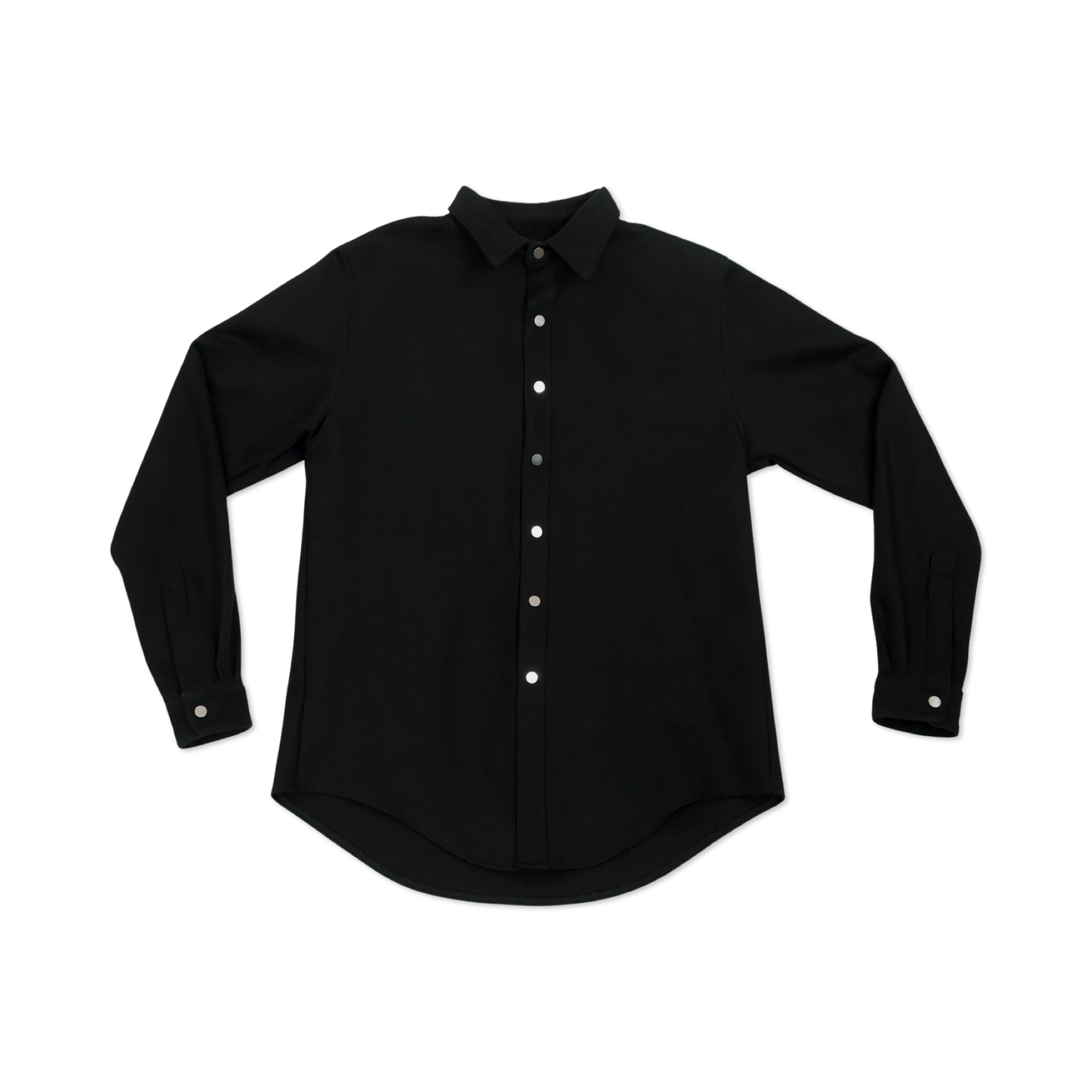 Men’s Black Oxylus Button Up Shirt L/Xl Bradford Row