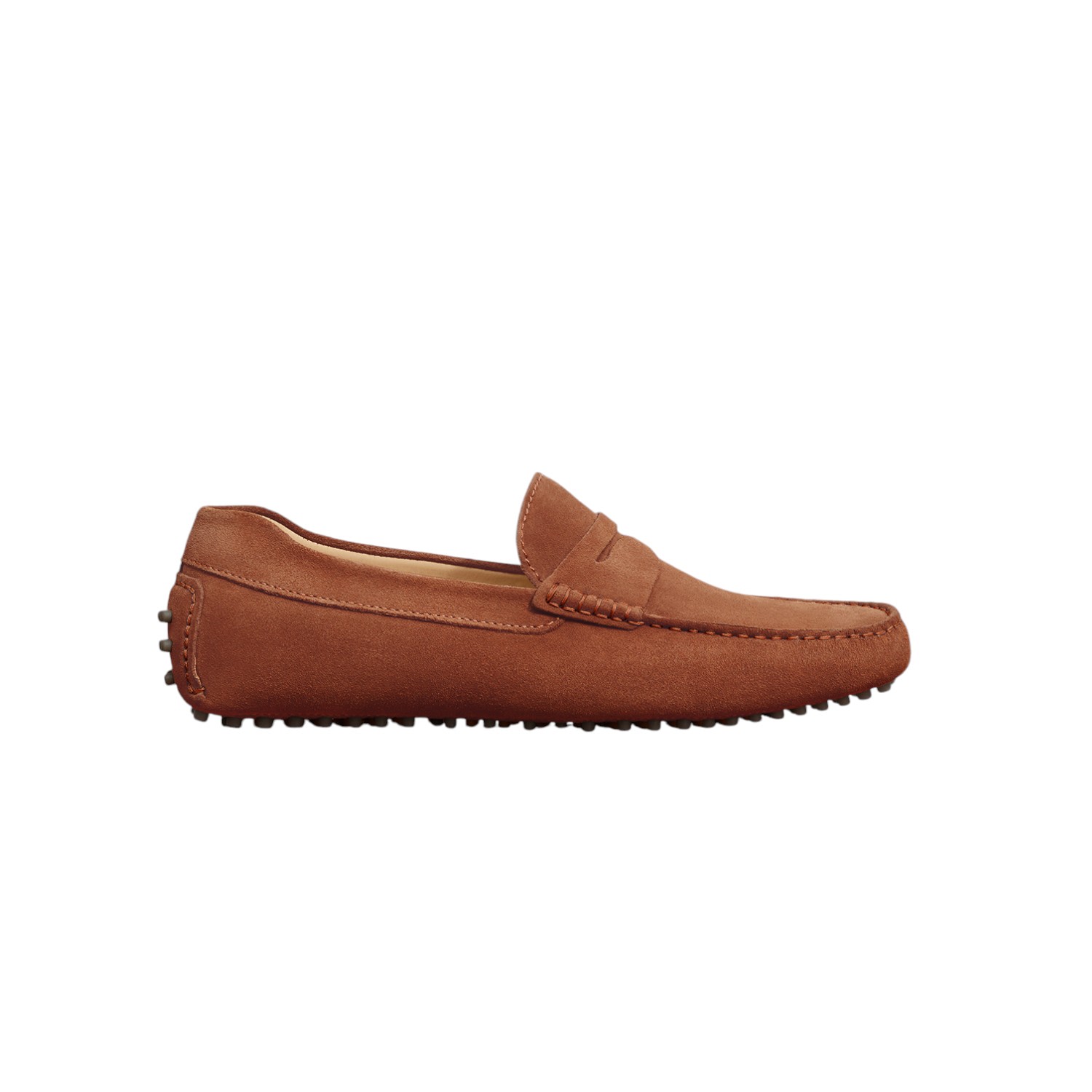 Jack Erwin Parker Suede Casual Driving Loafer In Brown