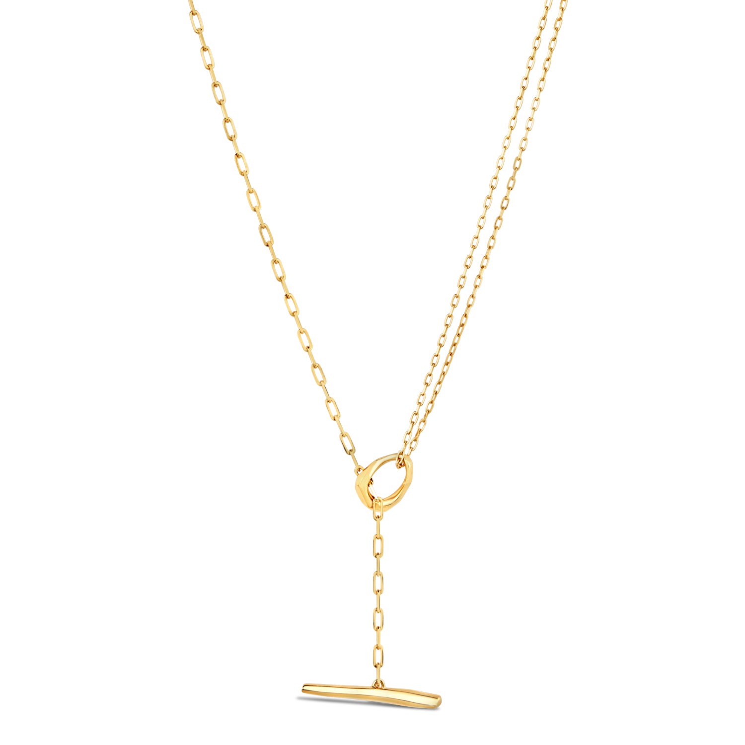 Dinny Hall Women's Gold Thalassa Small T-bar Lariat