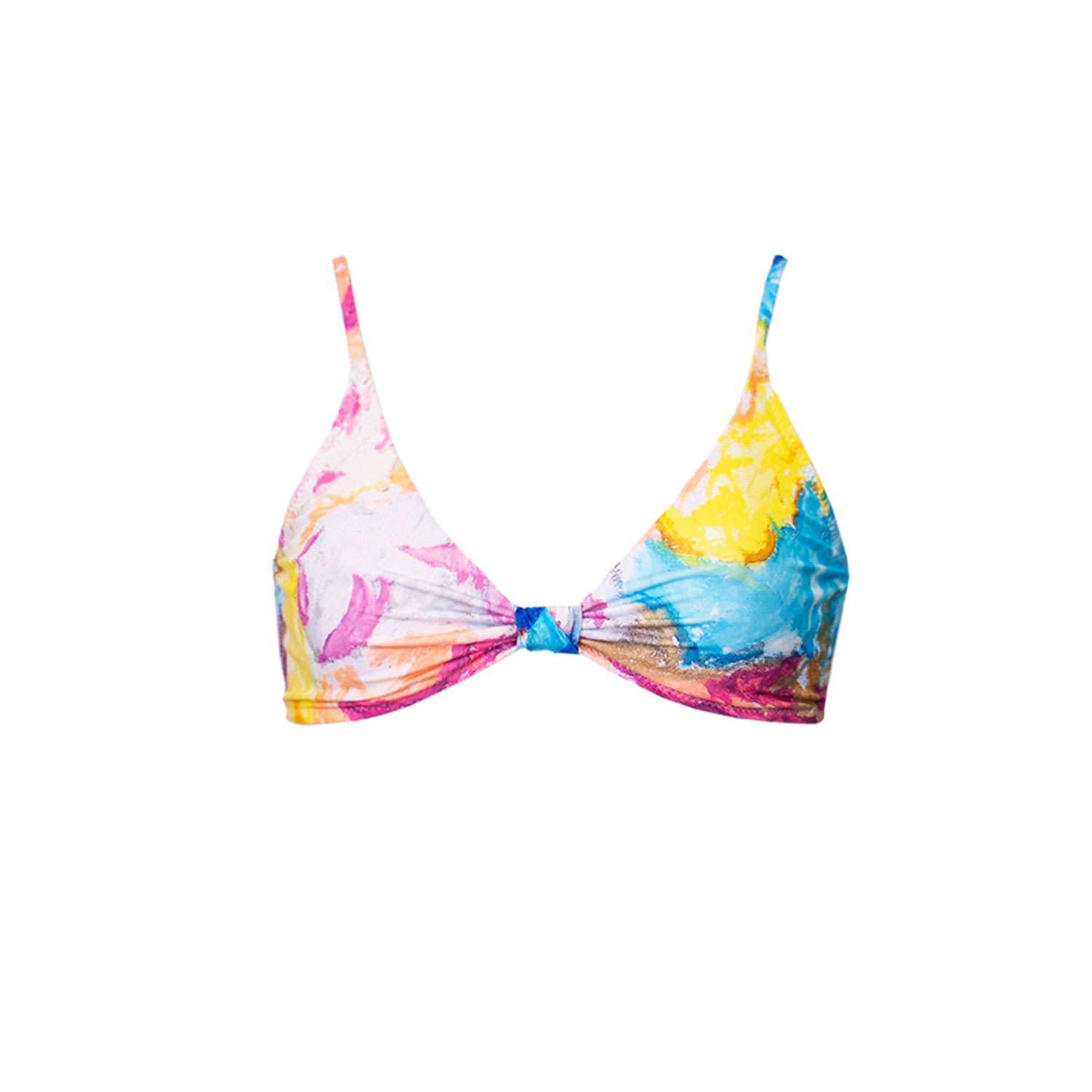 Aulala Paris Women's Aulala X Fuchsia - Art Knotted Top - Helio - Multicolour In Pink