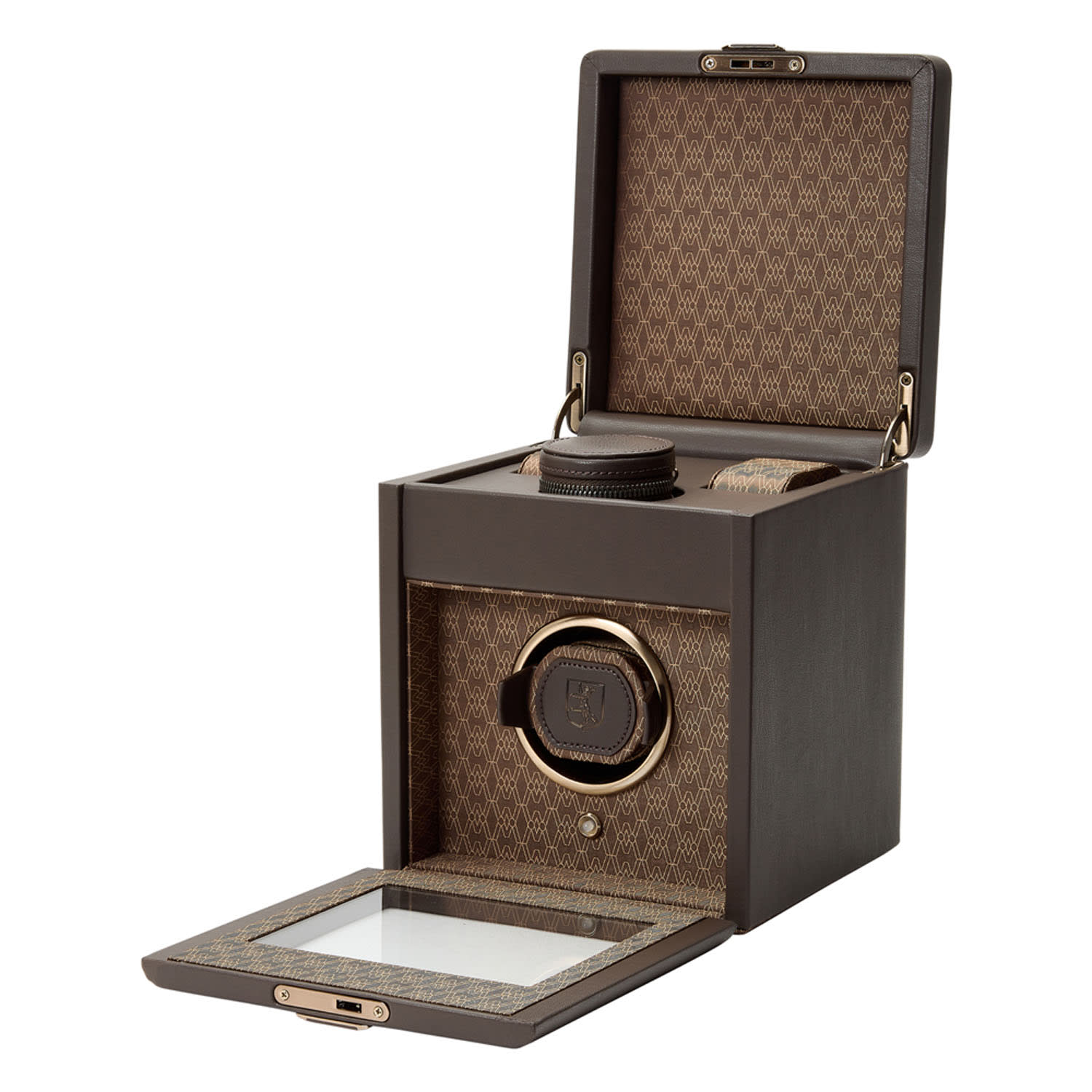Brown Earth Single Watch Winder - Coffee | Wolf