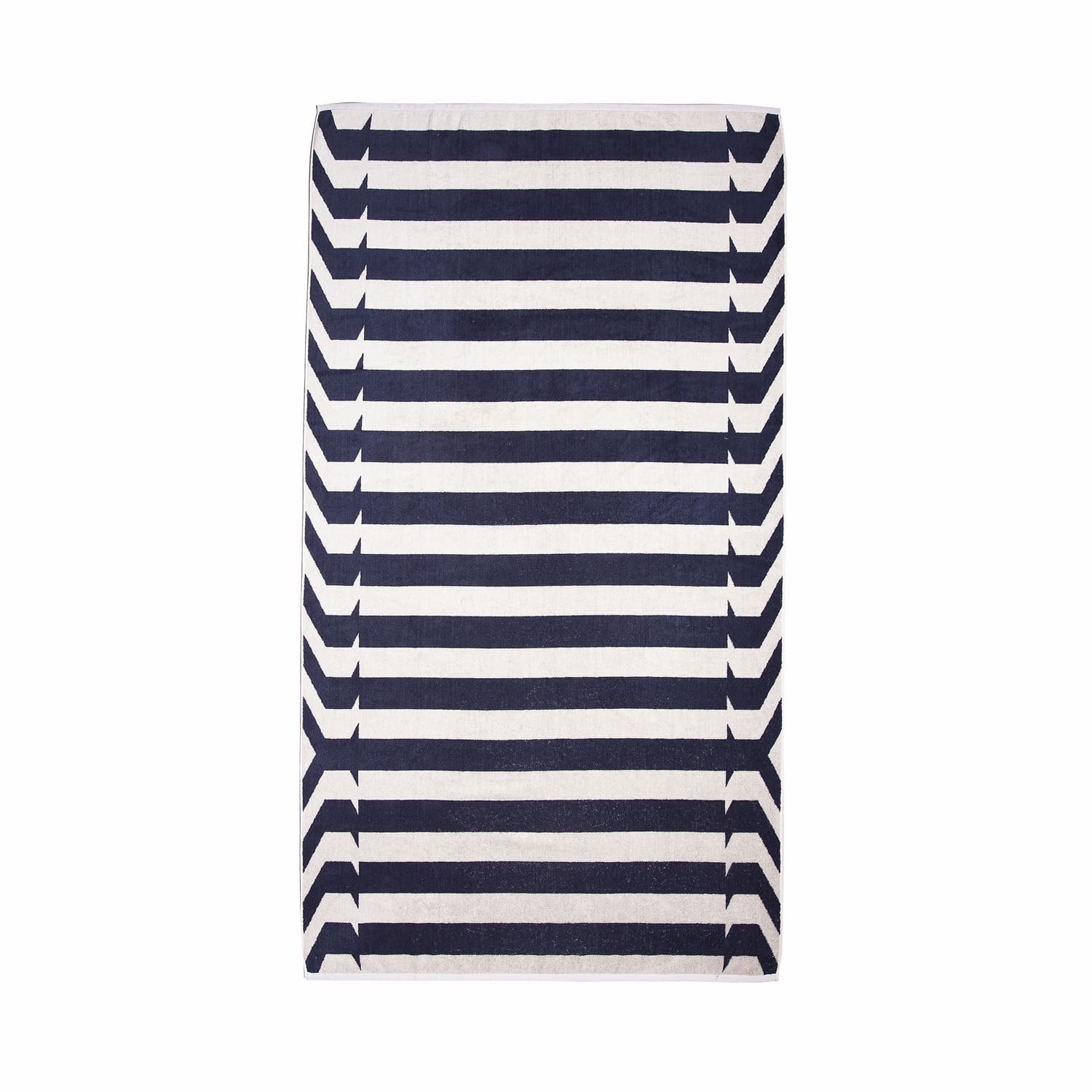 nautical stripe beach towel