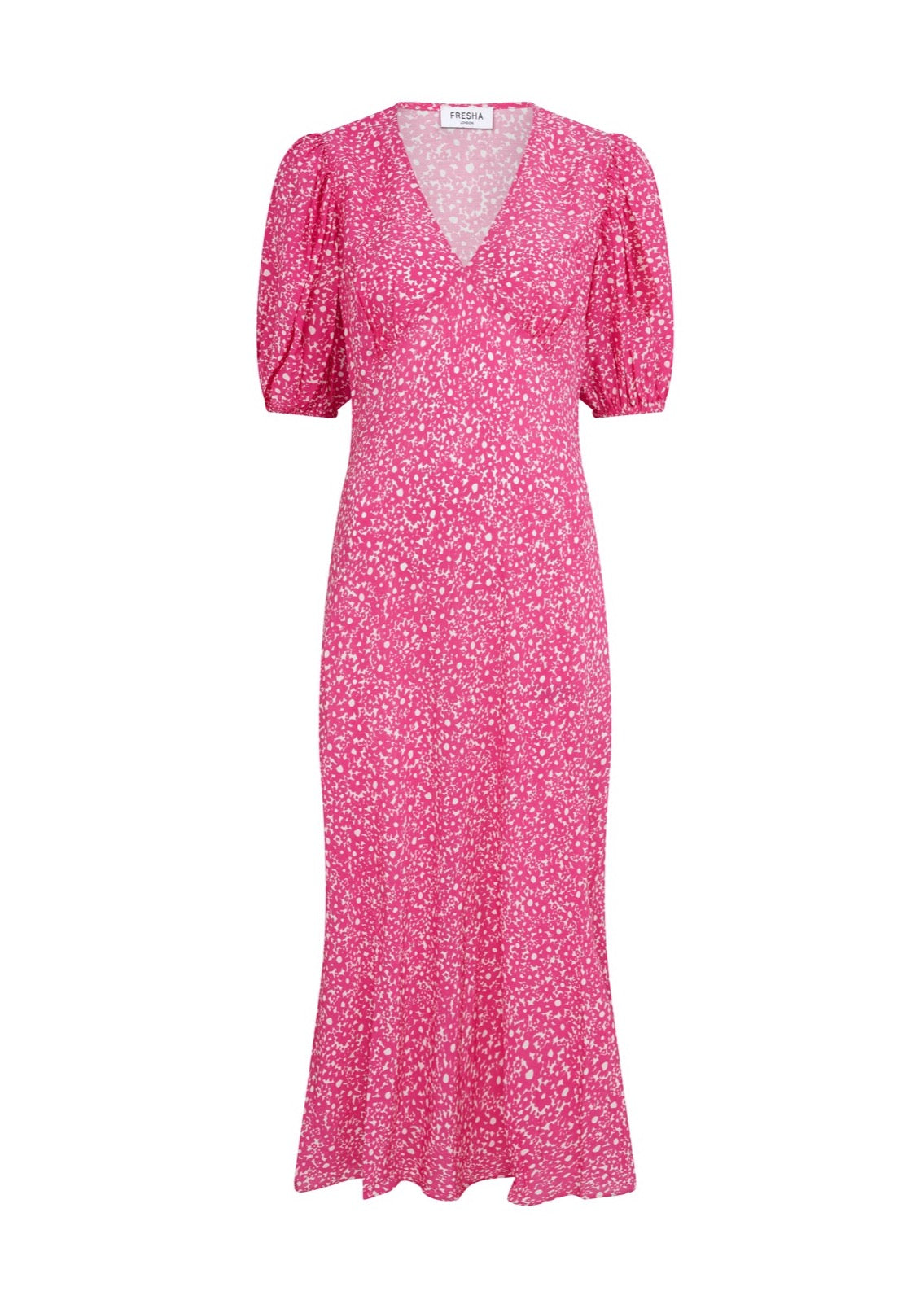 Fresha London Women's Pink / Purple Sienna Dress Pink Daisy