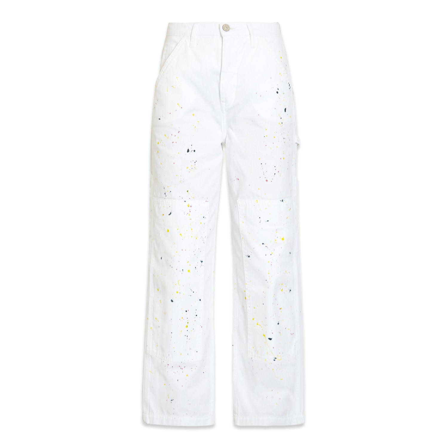 Shop Noend Denim White Carpenter Utility Pants In Bangor