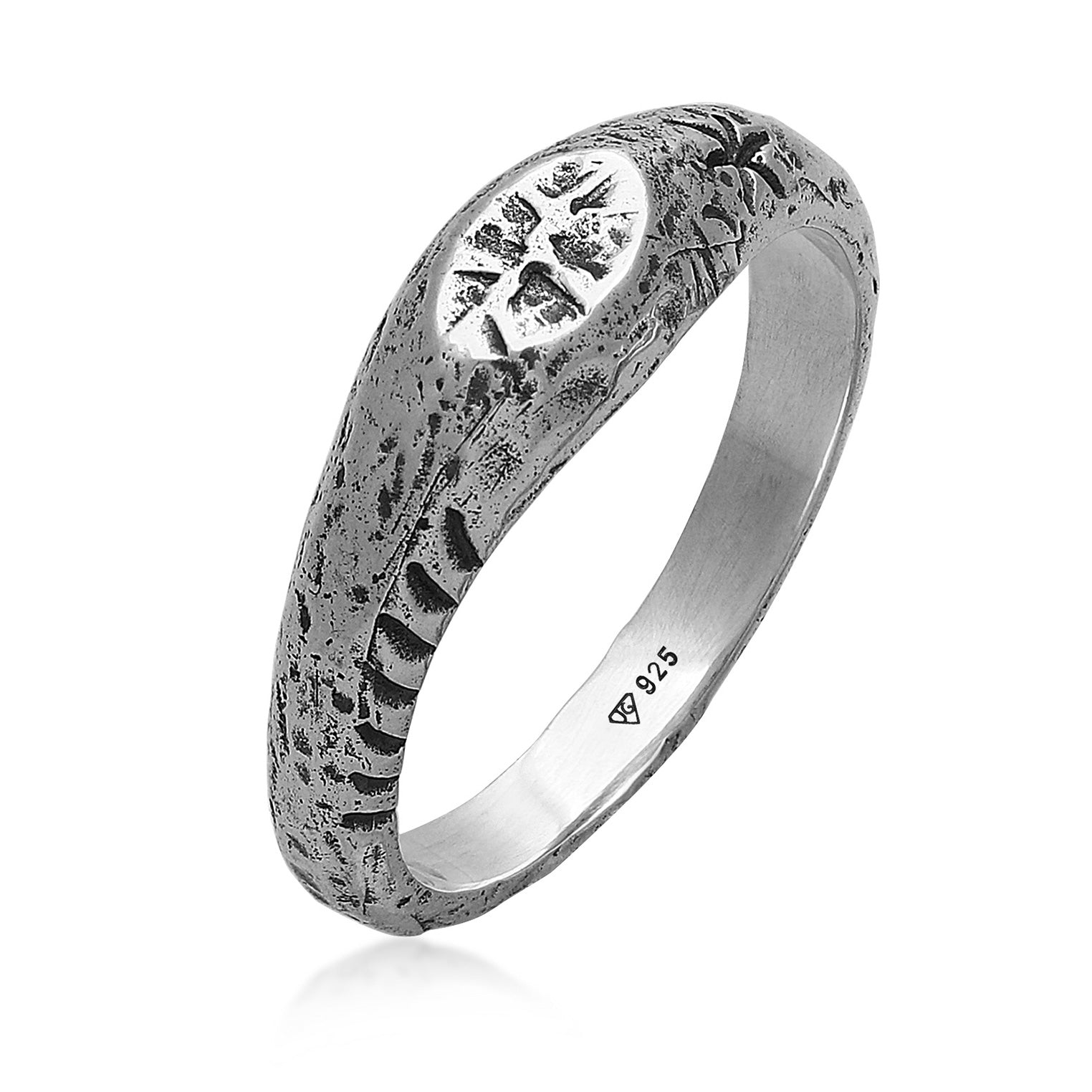 Haze & Glory Men's Silver Allrounder Ring In Silver