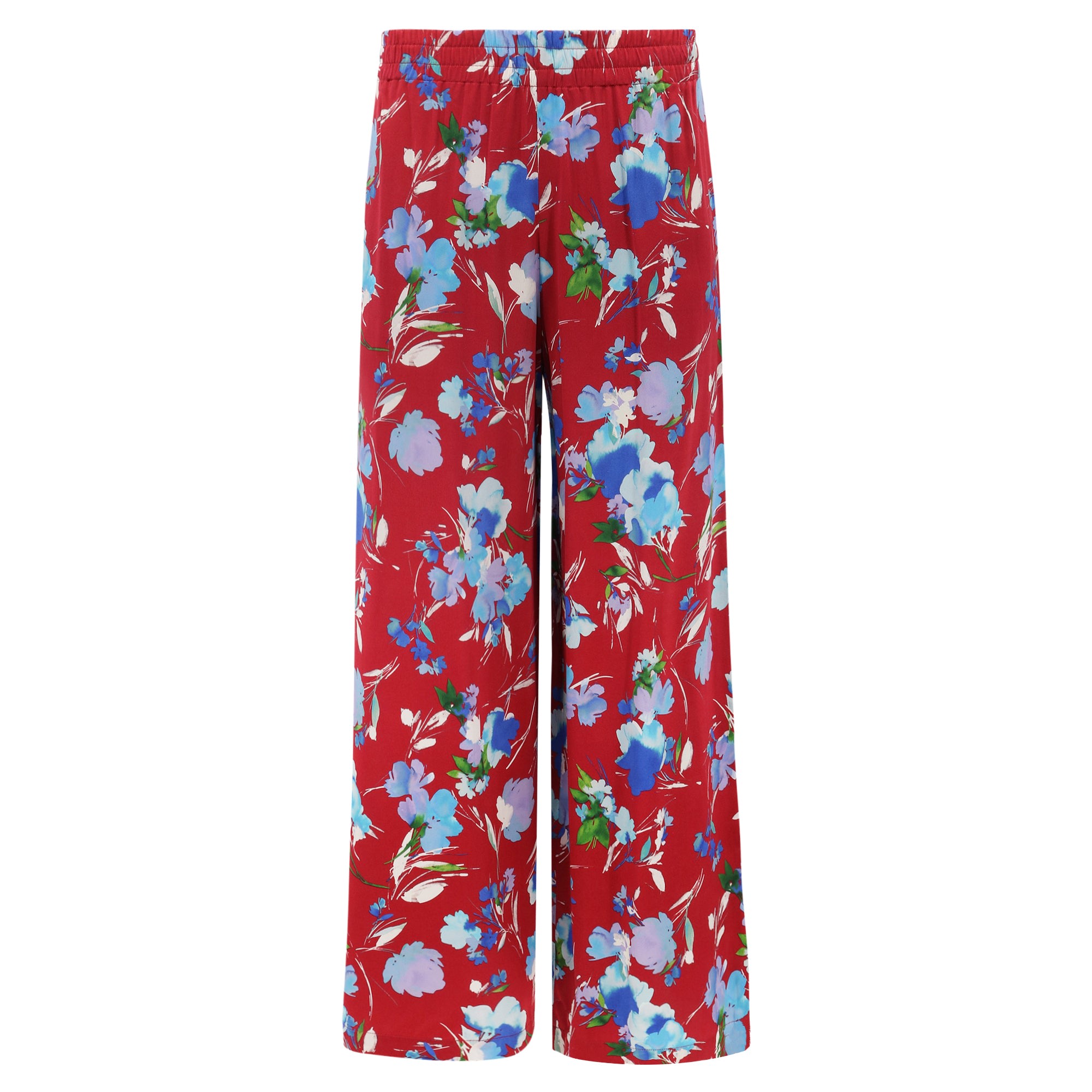 Women’s Blue / Red Jade Pant - Crimson Fleur Extra Small Christy Lynn