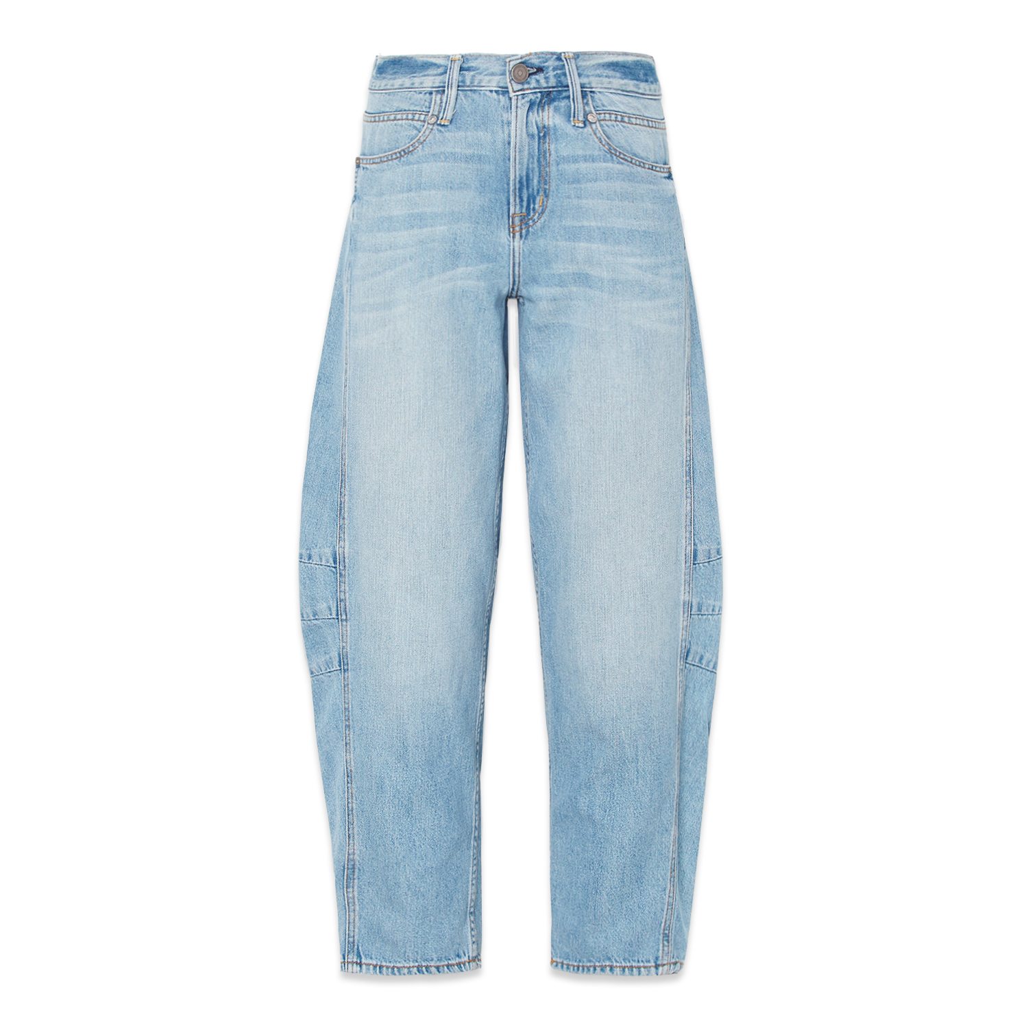 Noend Denim Blue Ava Flutter Slung Fit Jeans In Dover
