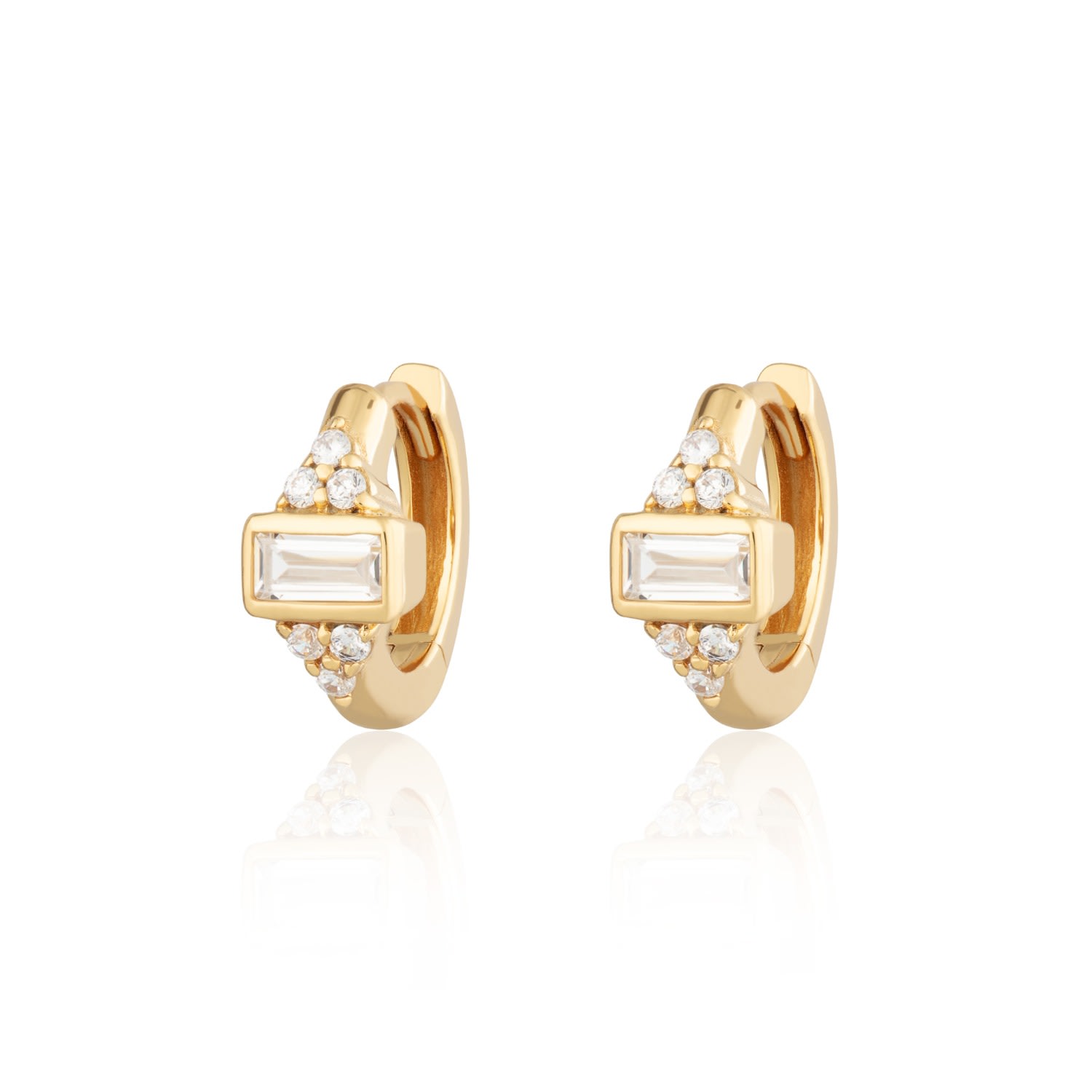 Scream Pretty Women's Gold Audrey Huggie Earrings