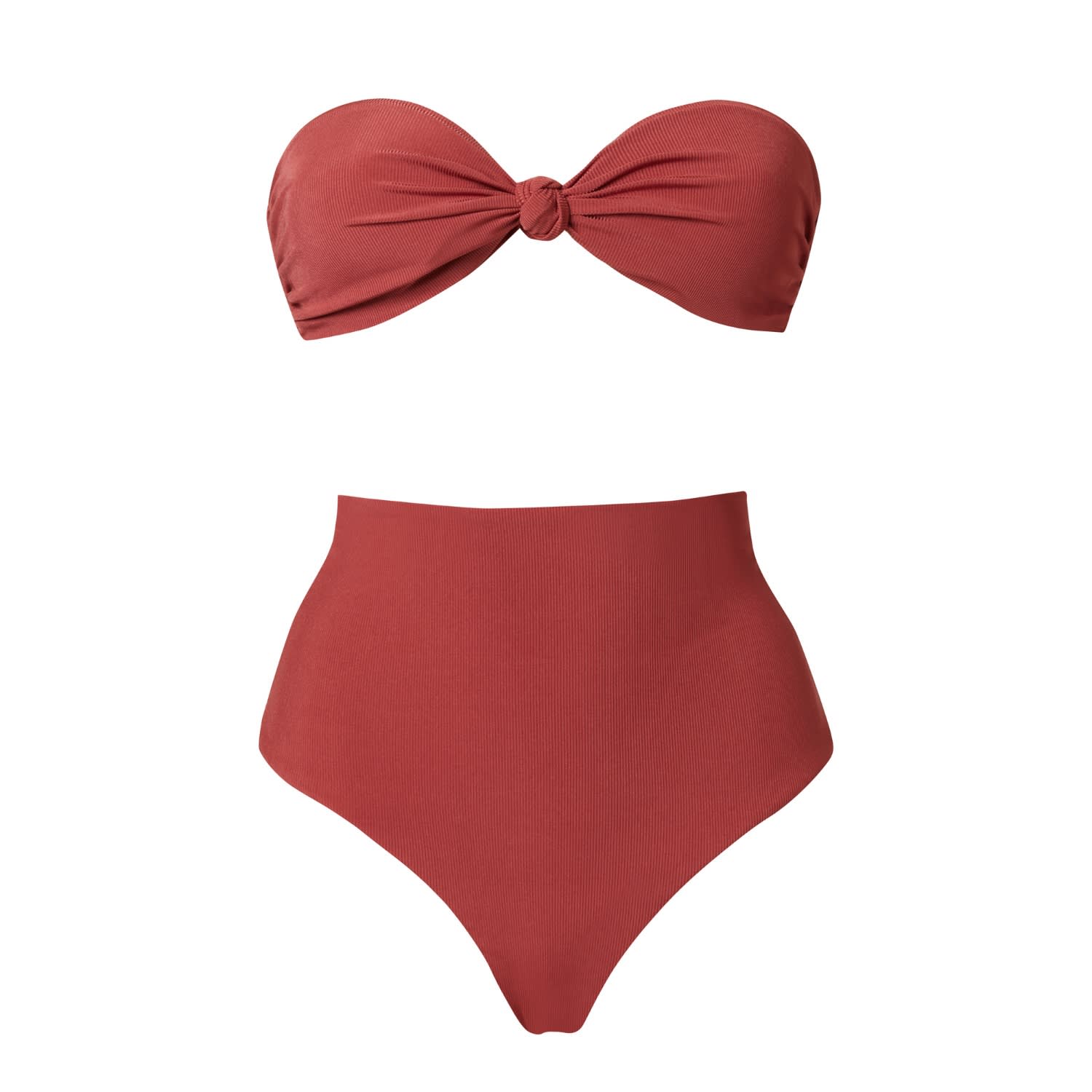 Rien By Penny Vomva Women's Brown Alice Bikini Cinnamon Rib In Brown
