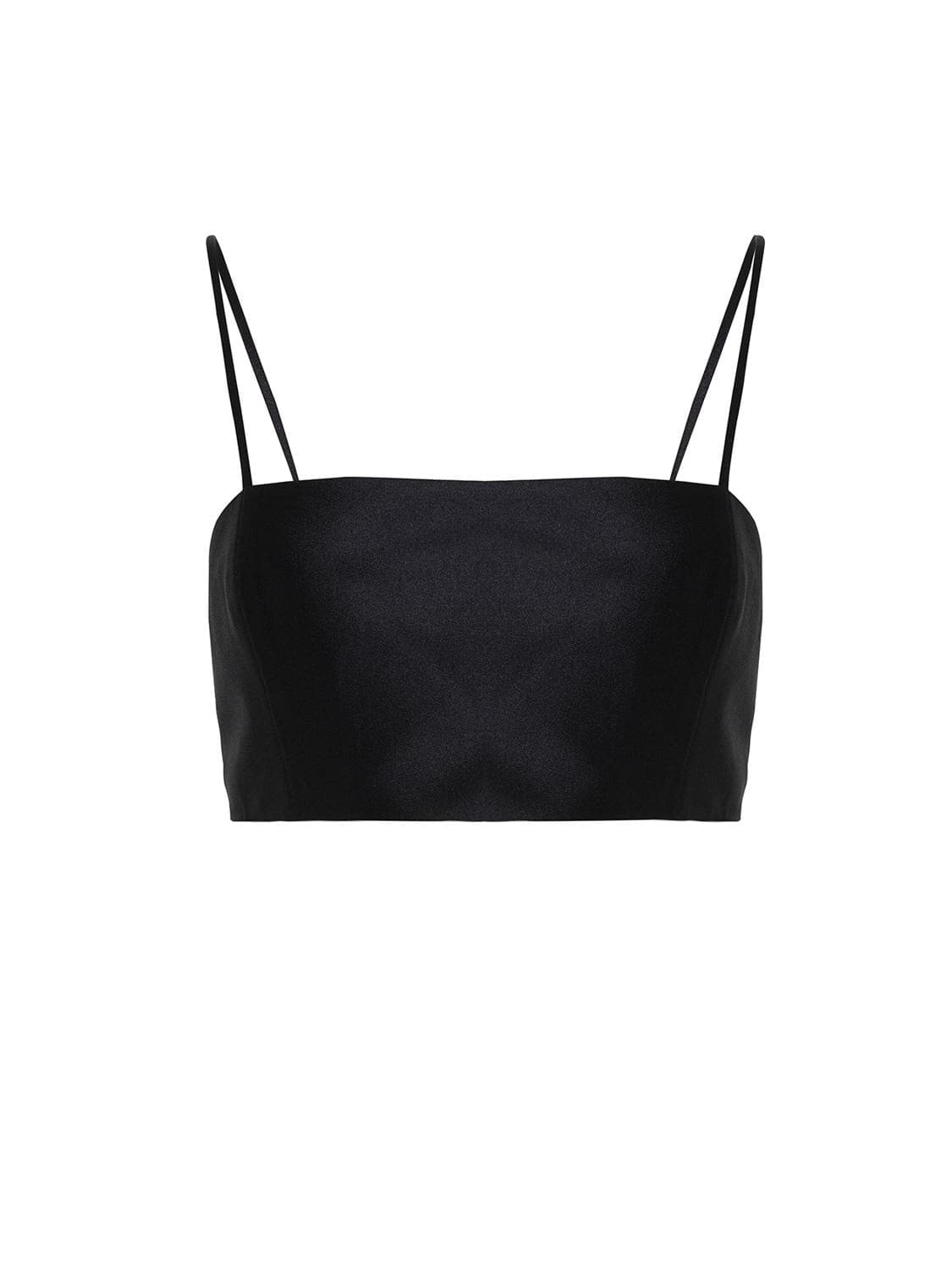 Spaghetti Strap Crop Top Black, NOCTURNE