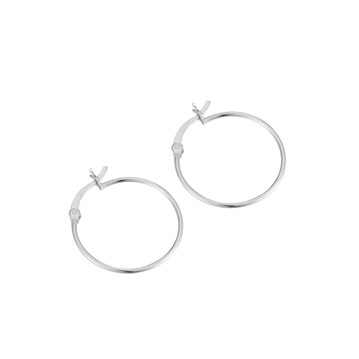 Seol + Gold sterling silver 18mm thick creole hoop earrings in