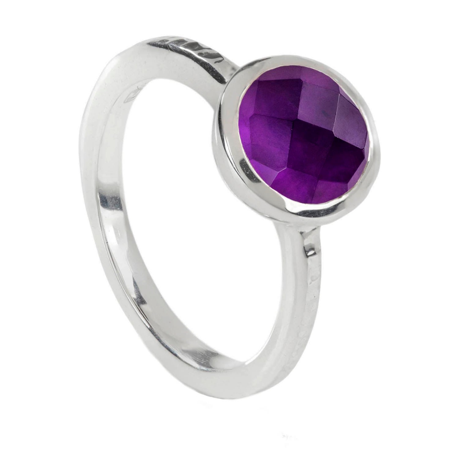 Women’s Pink / Purple Estella Sterling Silver Stacking Ring Amethyst Neola Design