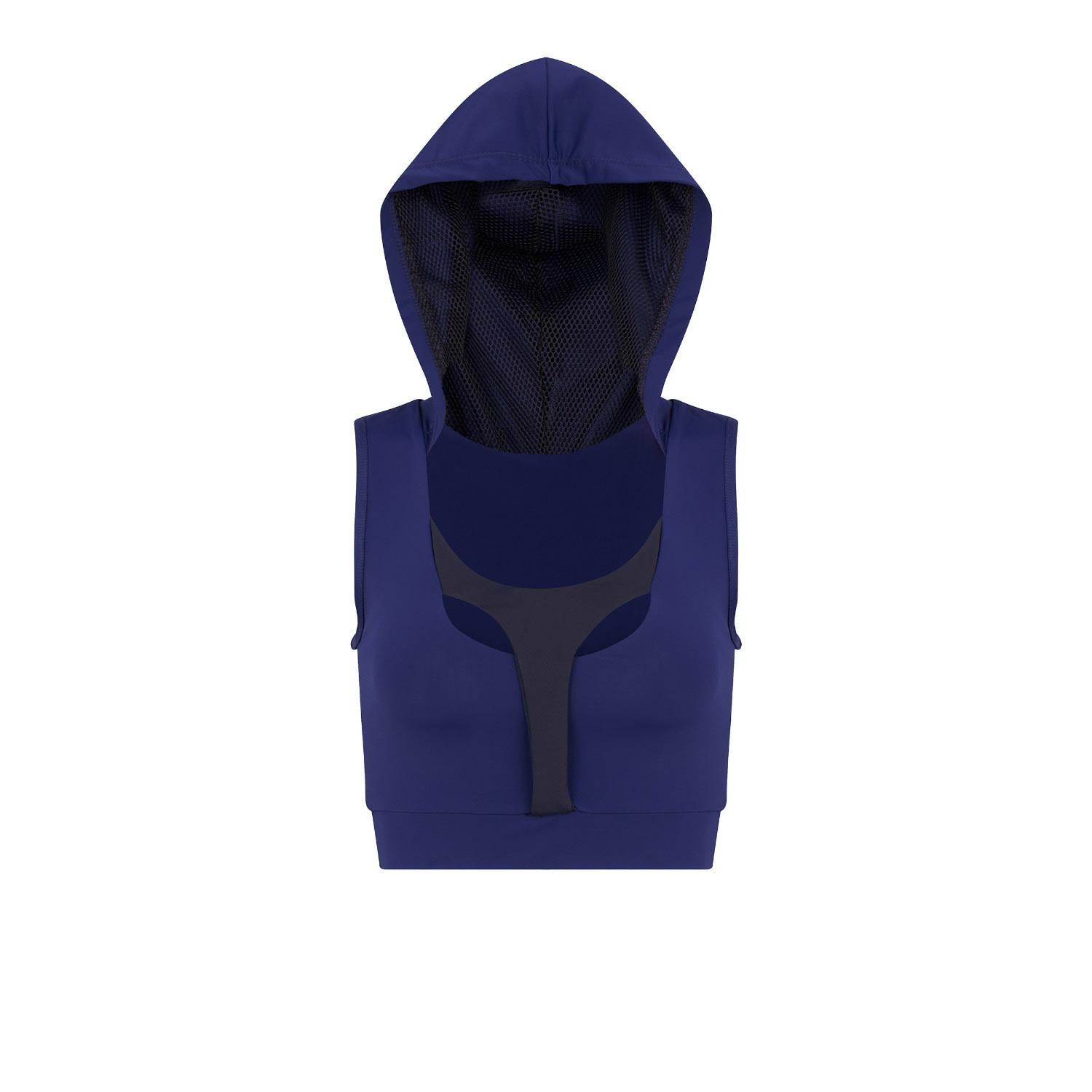 Numbat Women's Hooded Sports Bra - Blue In Blue