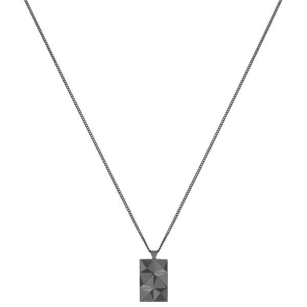 NORTHSKULL In 'N' Out Necklace In Gunmetal Black