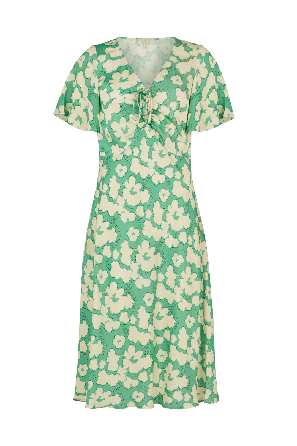 Women’s Dahlia Dress Green Floral Extra Large Mirla Beane