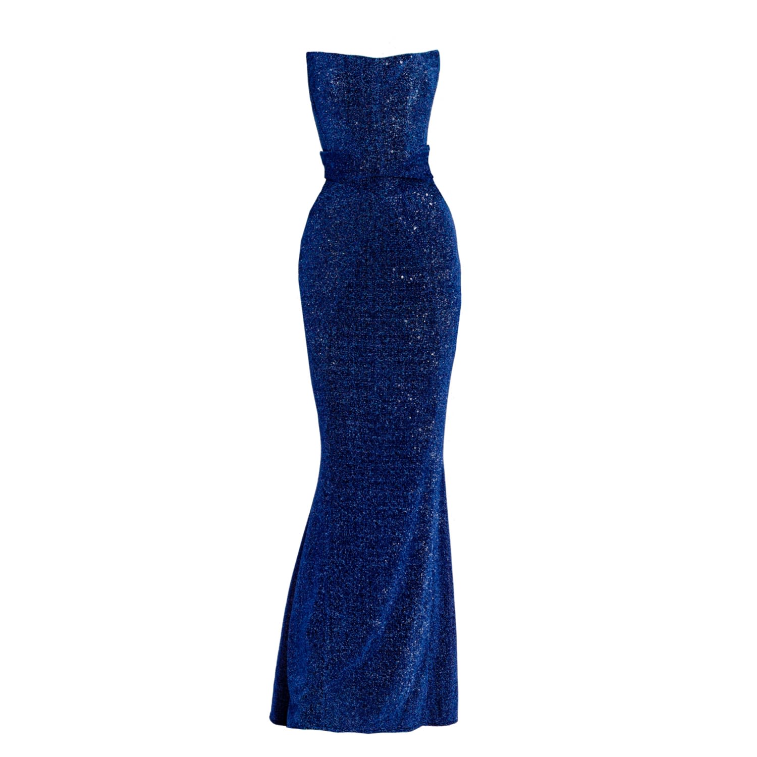 Angelika Jozefczyk Women's Moon Shimmering Evening Gown Navy Blue In Blue