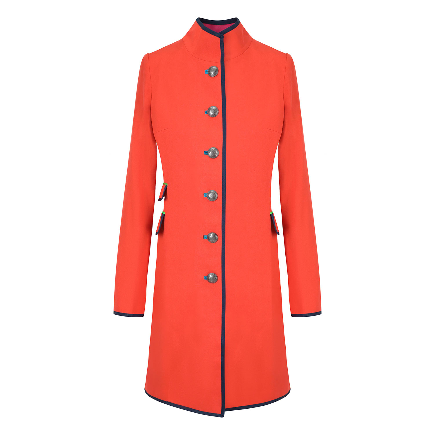 Beatrice Von Tresckow Women's Yellow / Orange Orange Linen Cavalier Coat