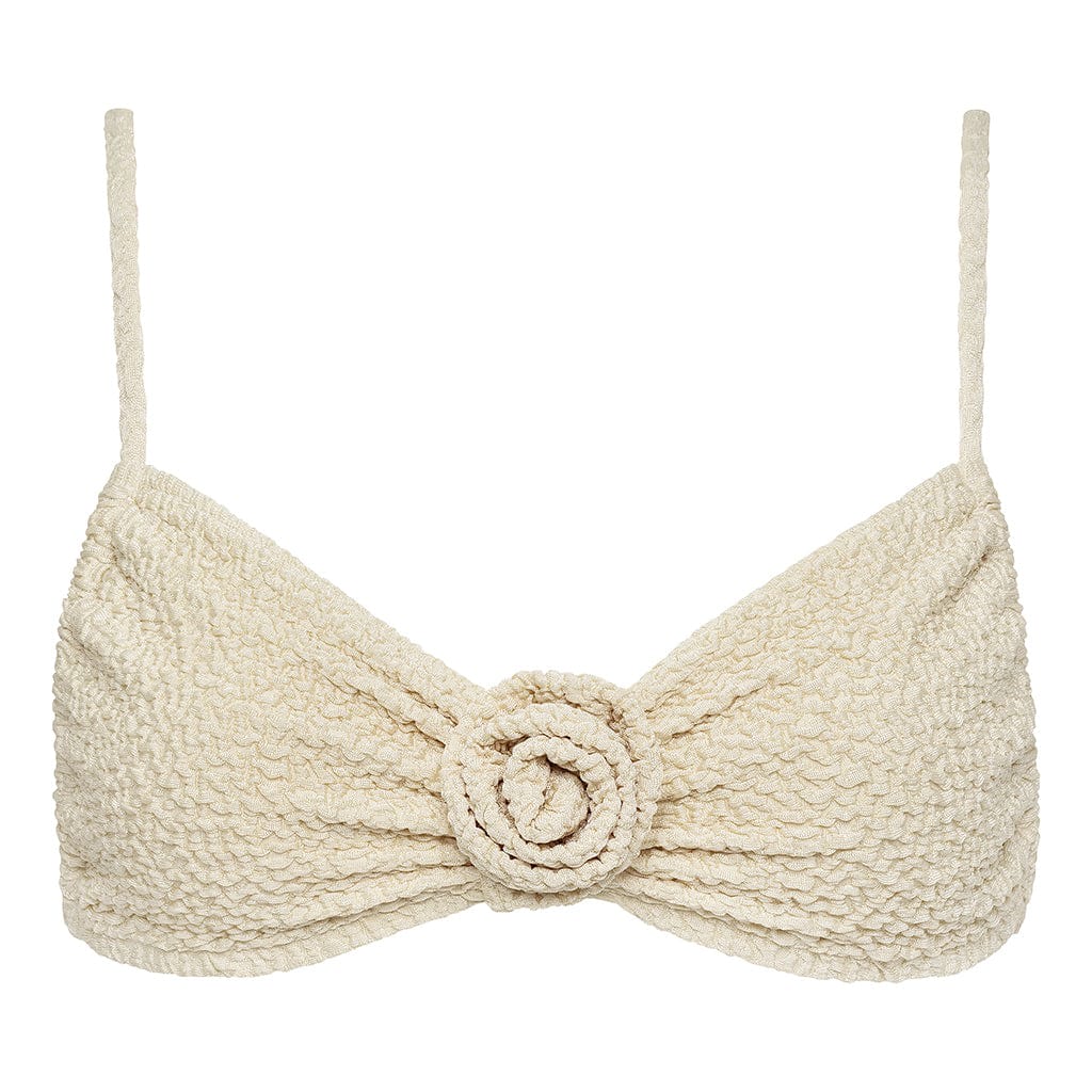 Montce Swim Women's Neutrals Oat Texture Devin Rosa Bikini Top In Brown