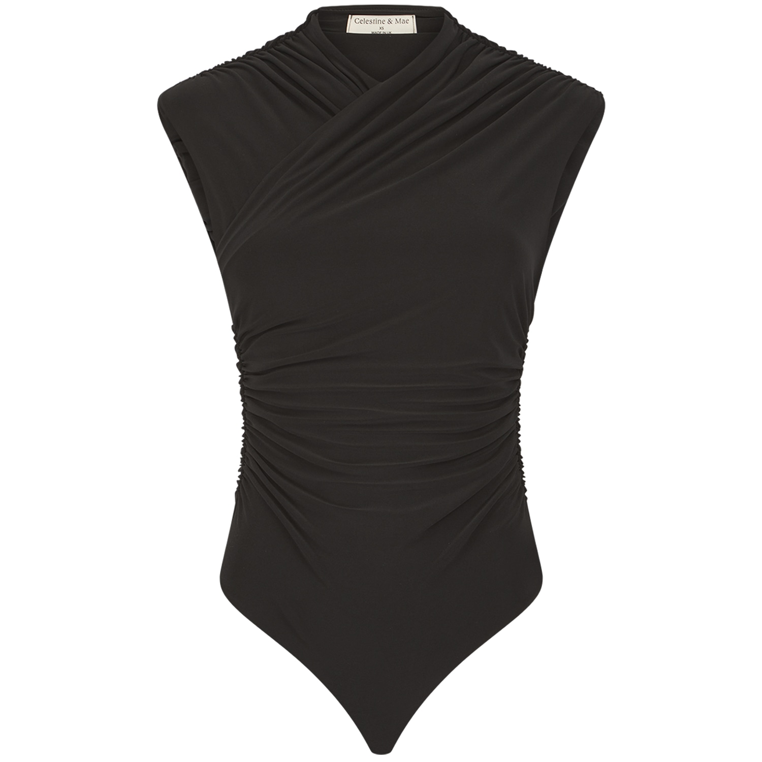 Celestine & Mae Women's Azalea Bodysuit In Navsoul Black In Black