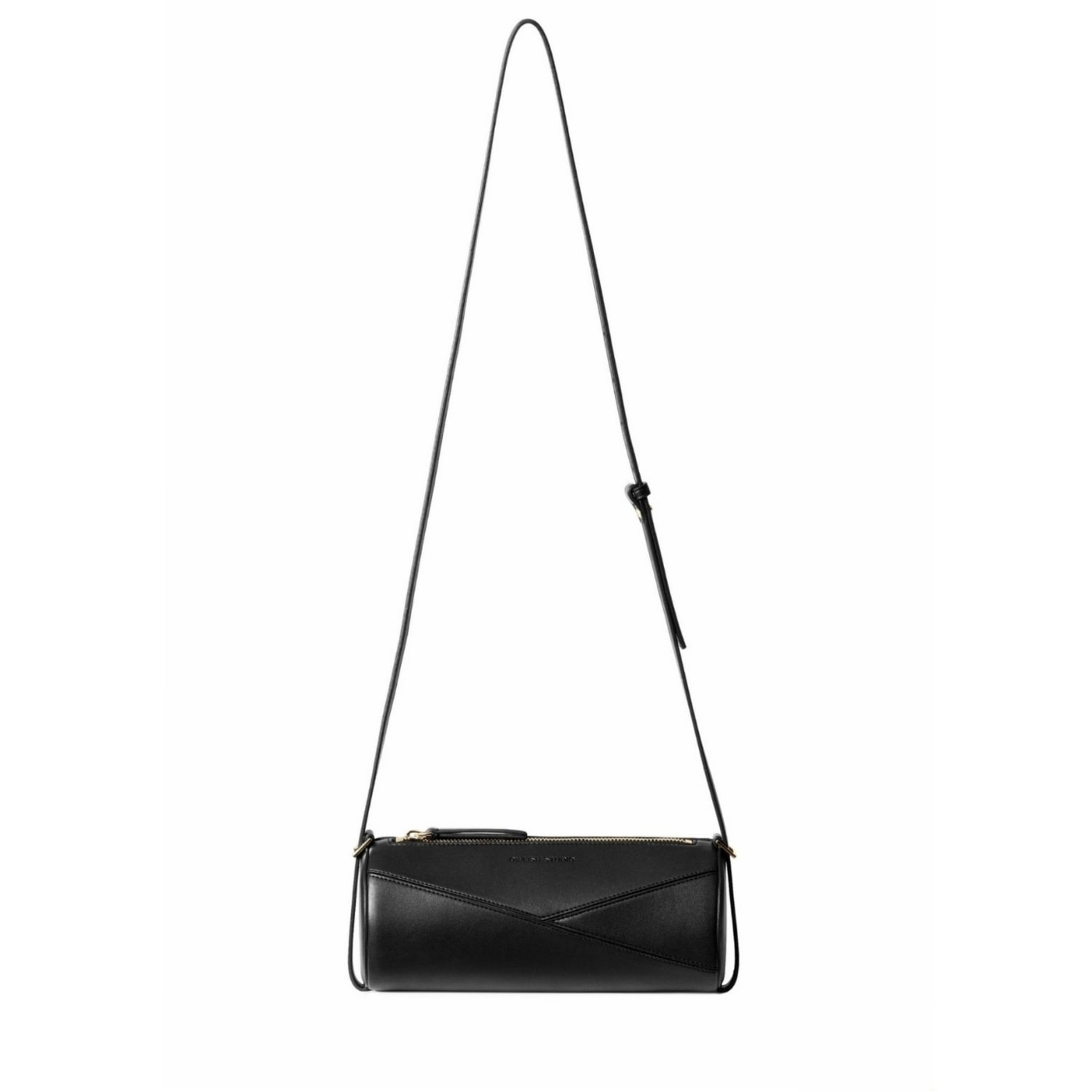Owlish Studio Women's Reef Vegan Leather Cylinder Bag - Black In Black