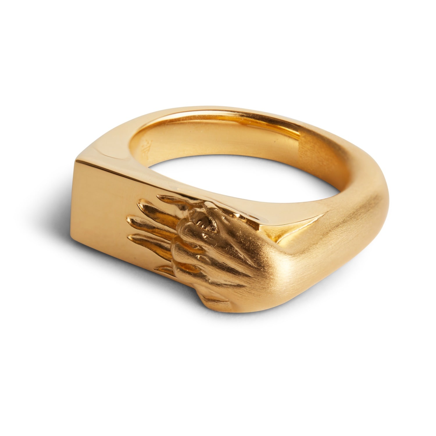 Kasun Men's Beyond The Surface Ring - Gold Plated In Gold
