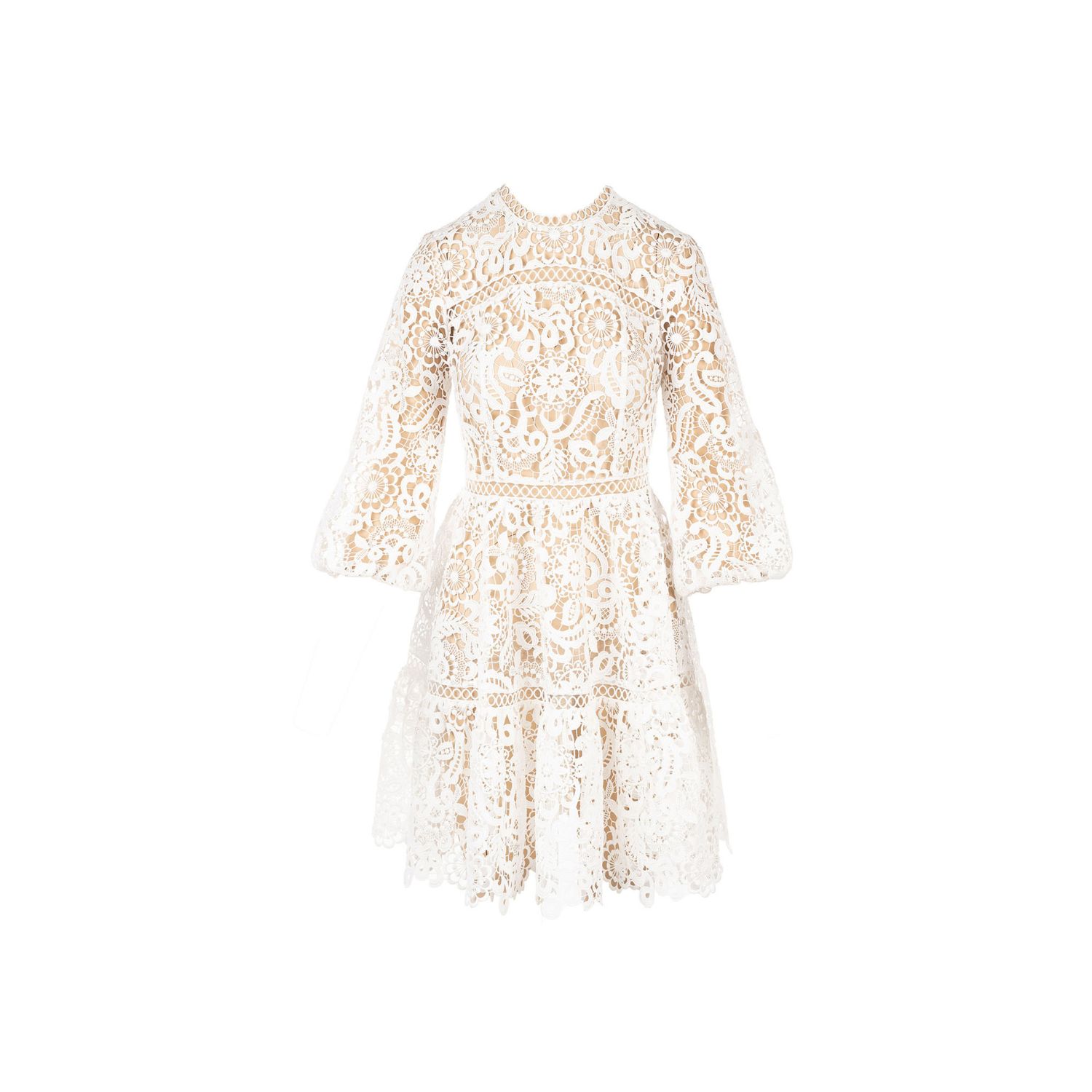 Mammu Couture Women's Dress Aurora - Mini, White In White