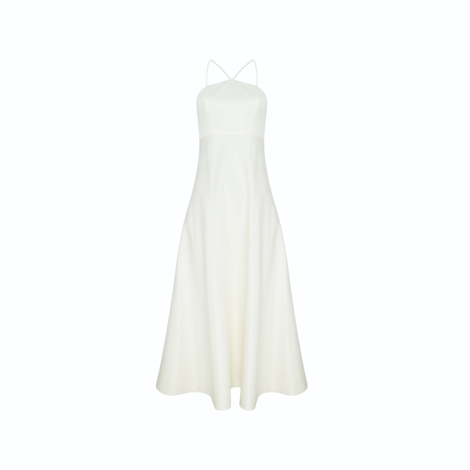 Shop Nazli Ceren Women's White Riley Midi Dress In Vanilla Ice