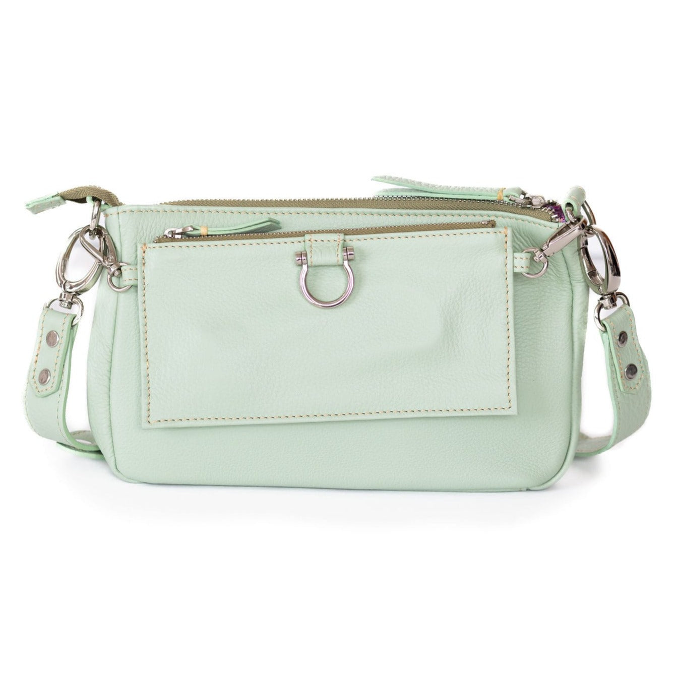 Women’s Green Ae Crossbody Wristlet Wallet - Mint One Size Sapahn