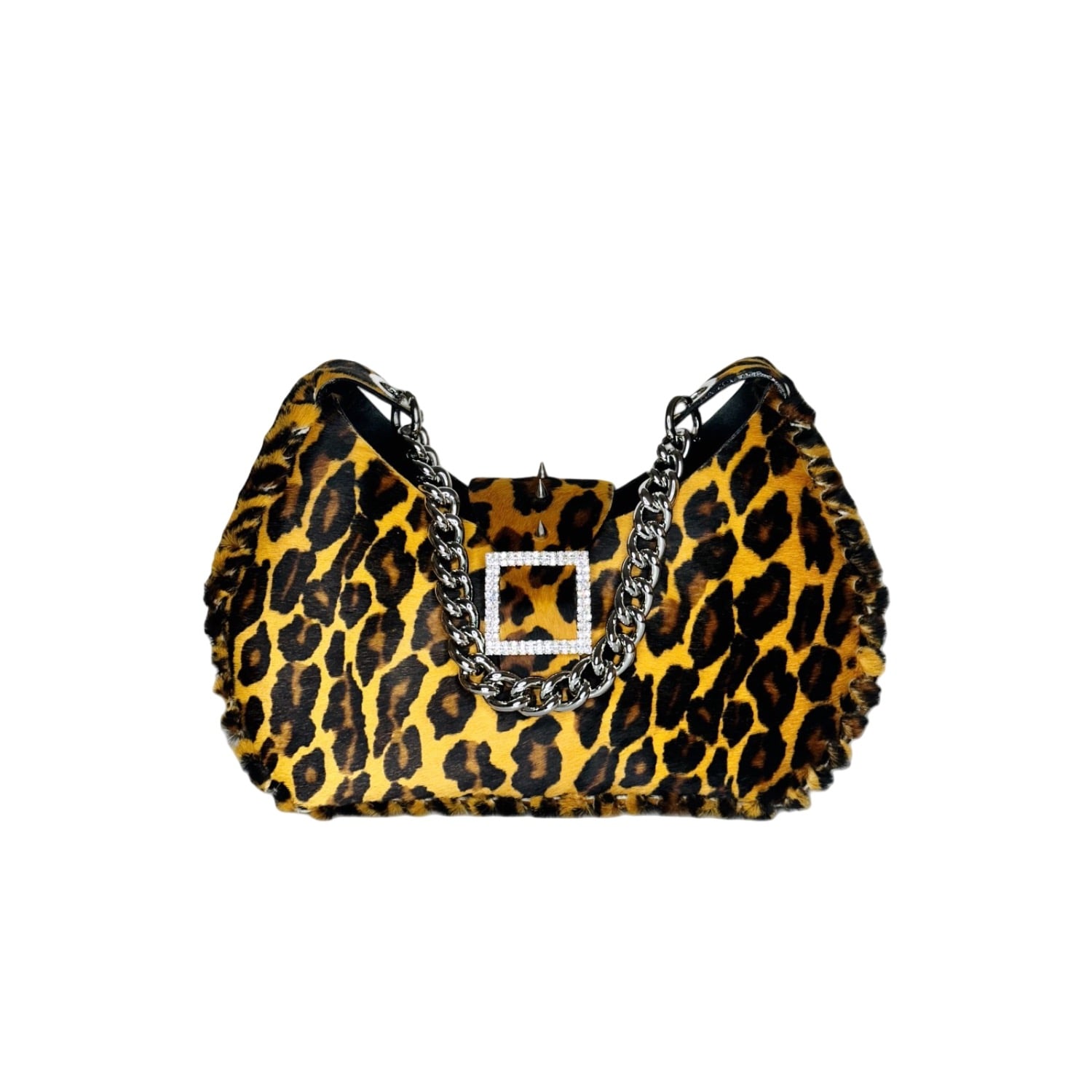 Ruj Heritage Women's Black / Brown Hobo Bag Leo In Multi