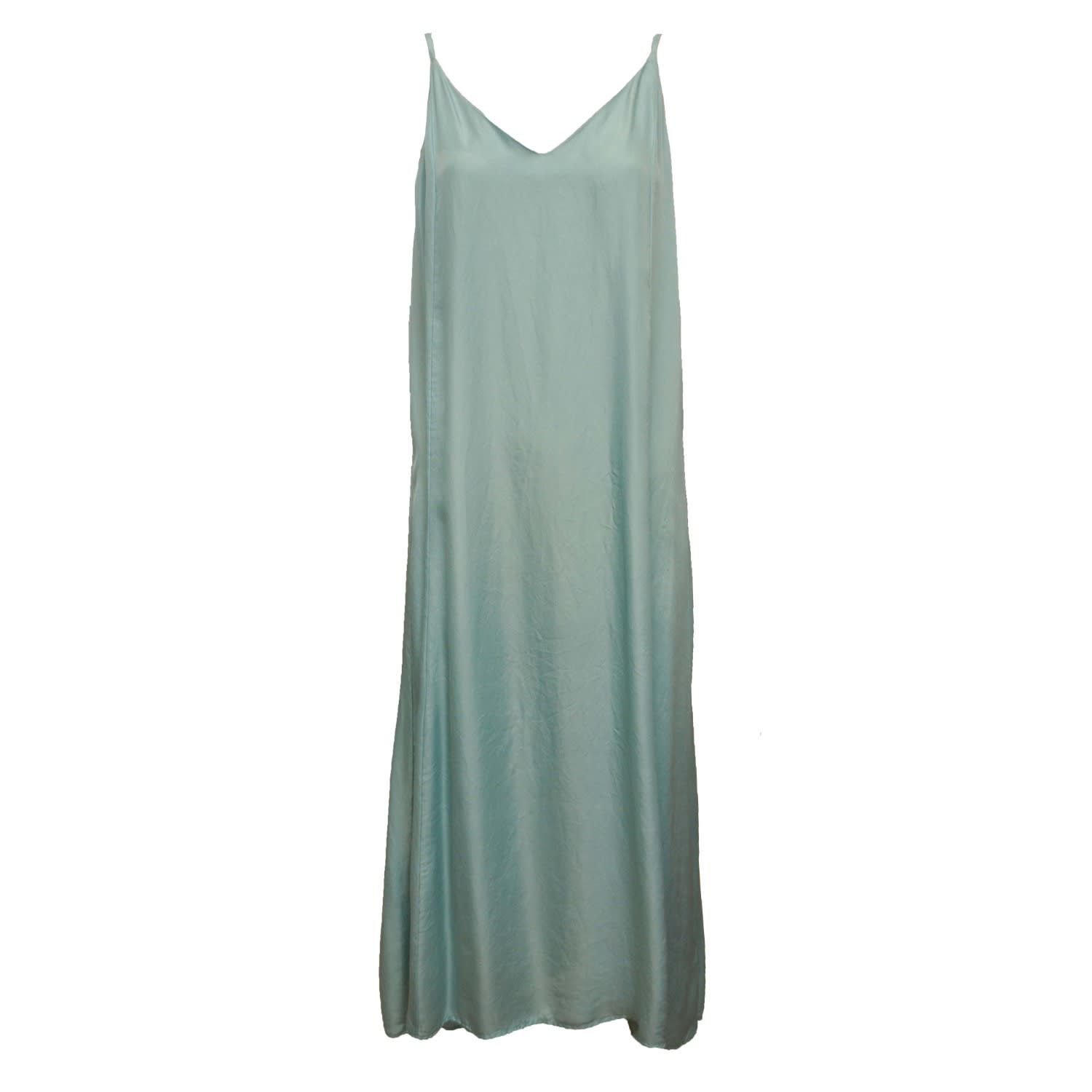aqua slip dress