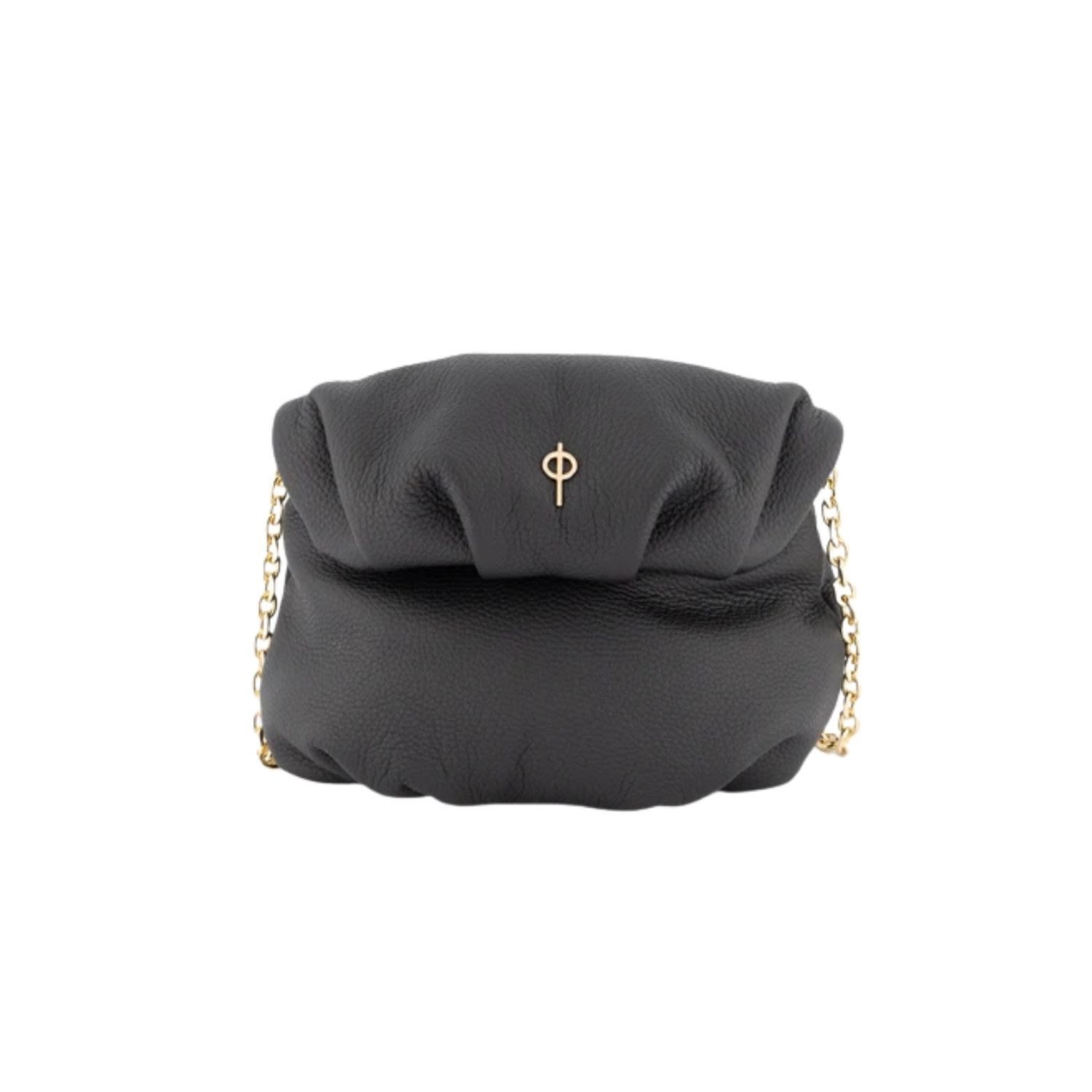 Women's Baby Leda Black - Leather Cossbody | Otrera
