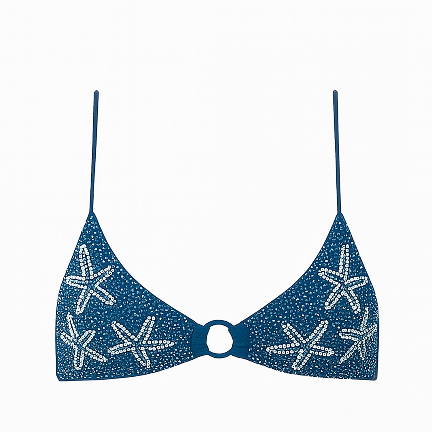 Oceanus Swimwear Women's Mia's Marina Bikini Top - Blue In Blue