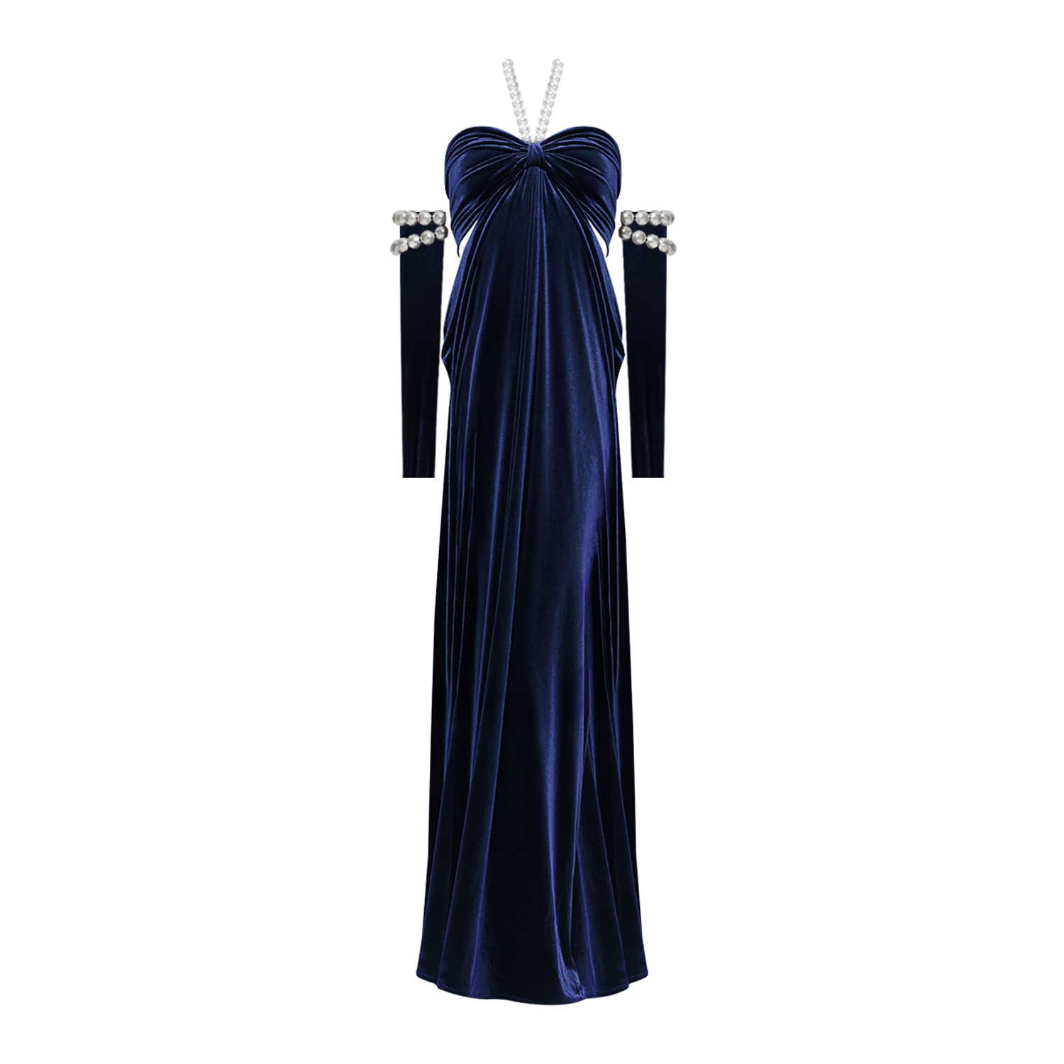 Nur Karaata Women's Blue Royal Ancestry Navy Dress In Blue