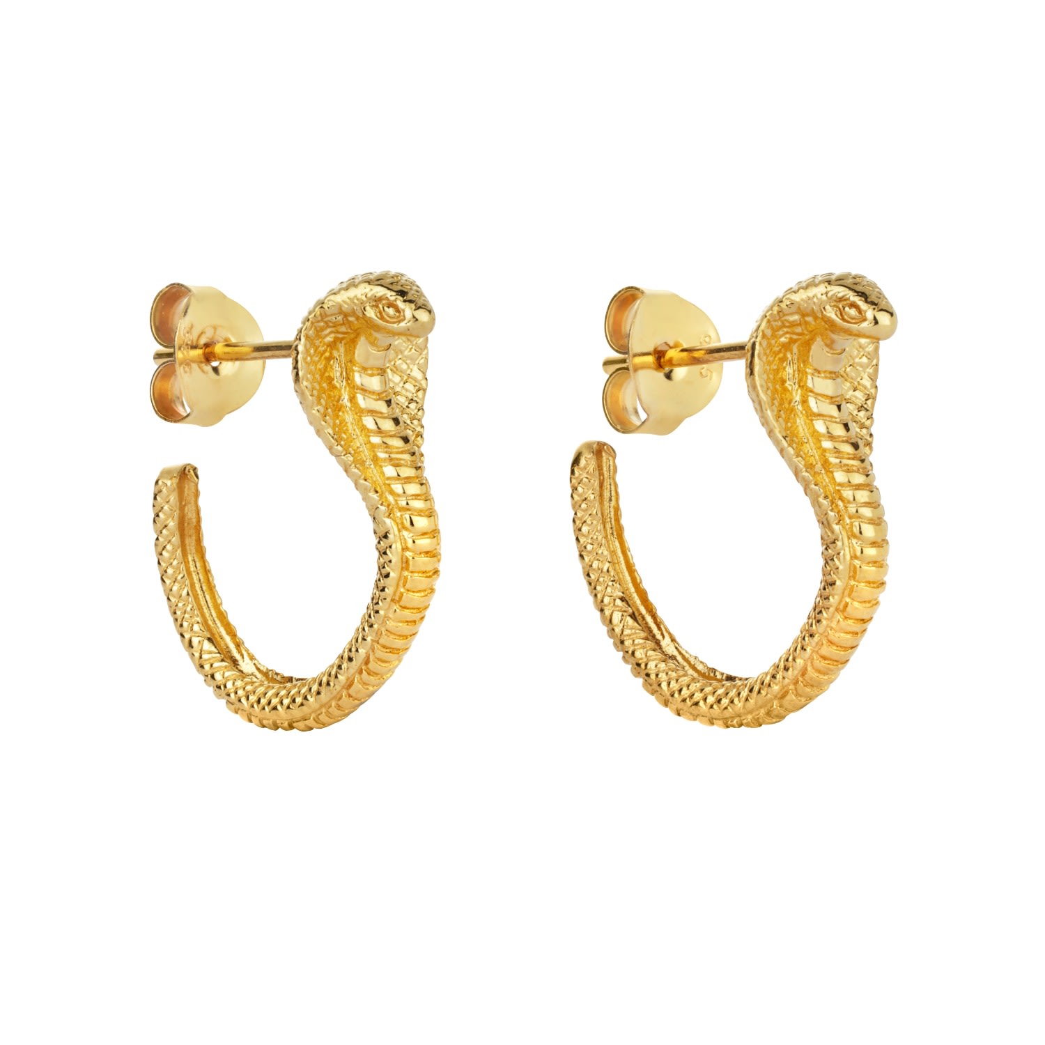 Zoe And Morgan Women's Cobra Hoops Gold