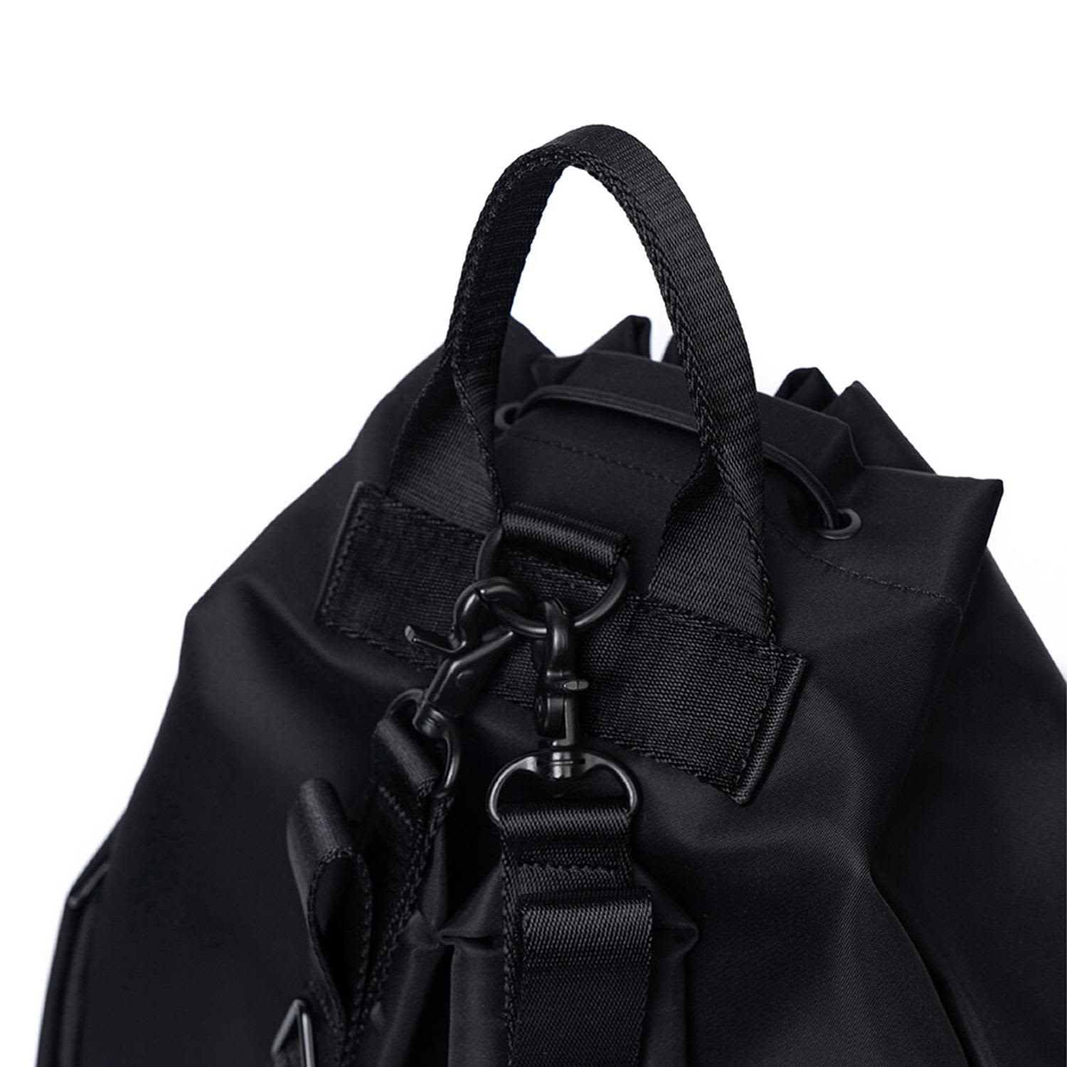 バックパック・リュック HAHARCHIVE 3-way 2-pocket drawstring bag black 3-Way 2-Pocket Drawstring Bag (Black) - HAH ARCHIVE | 60