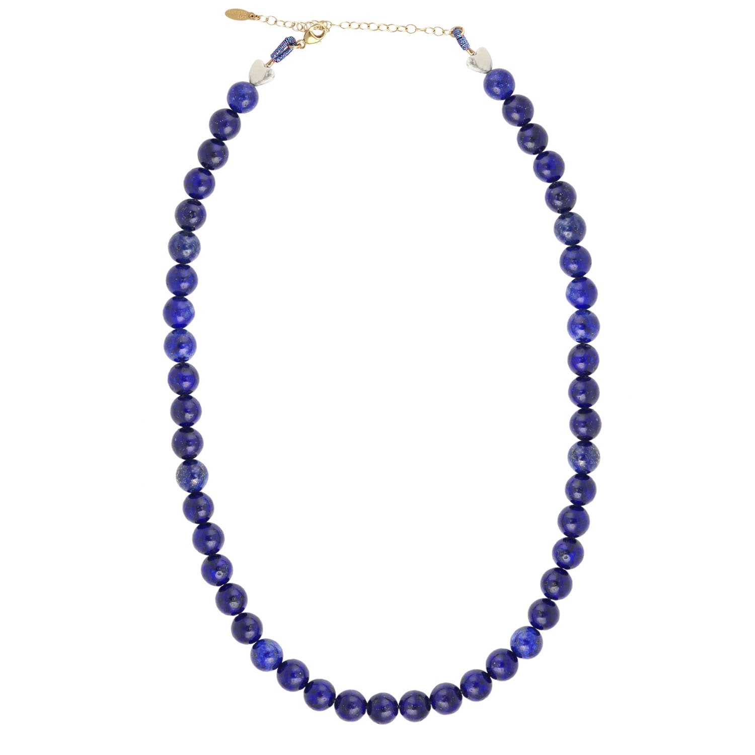 Kris Nations Women's Green Lapis Baller Gemstone Beaded Necklace In Green