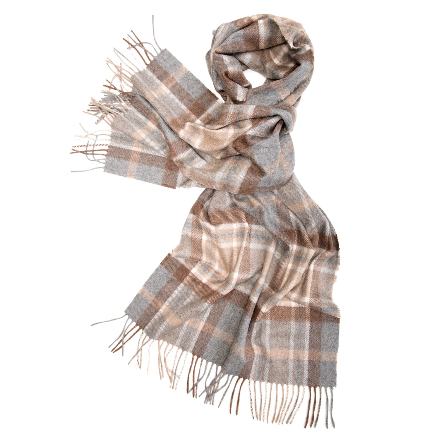 Women’s Neutrals Machair Natural Mackellar Cashmere Scarf Kinalba