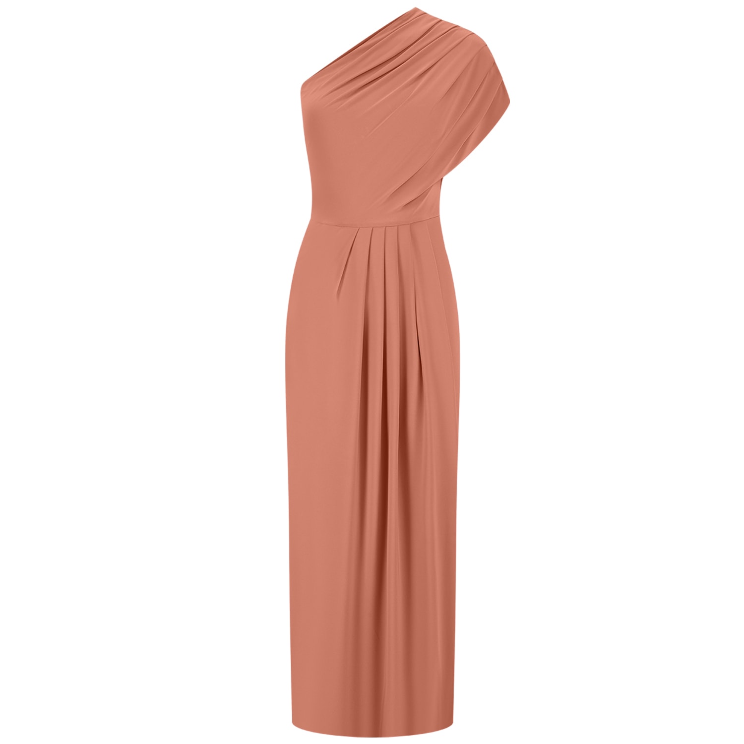 Celestine & Mae Women's Pink / Purple Flora Midi Dress In Old Rose In Pink/purple