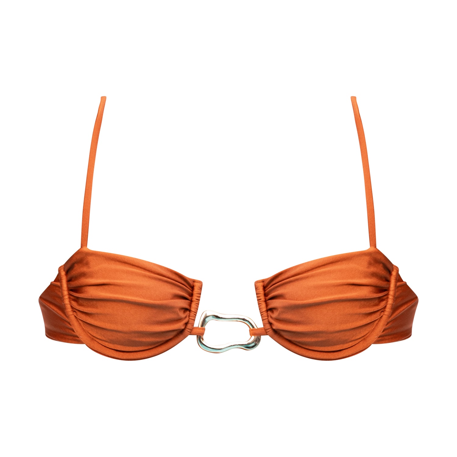 Ivy Swimwear Women's Orange Nia In Terracotta Top In Brown