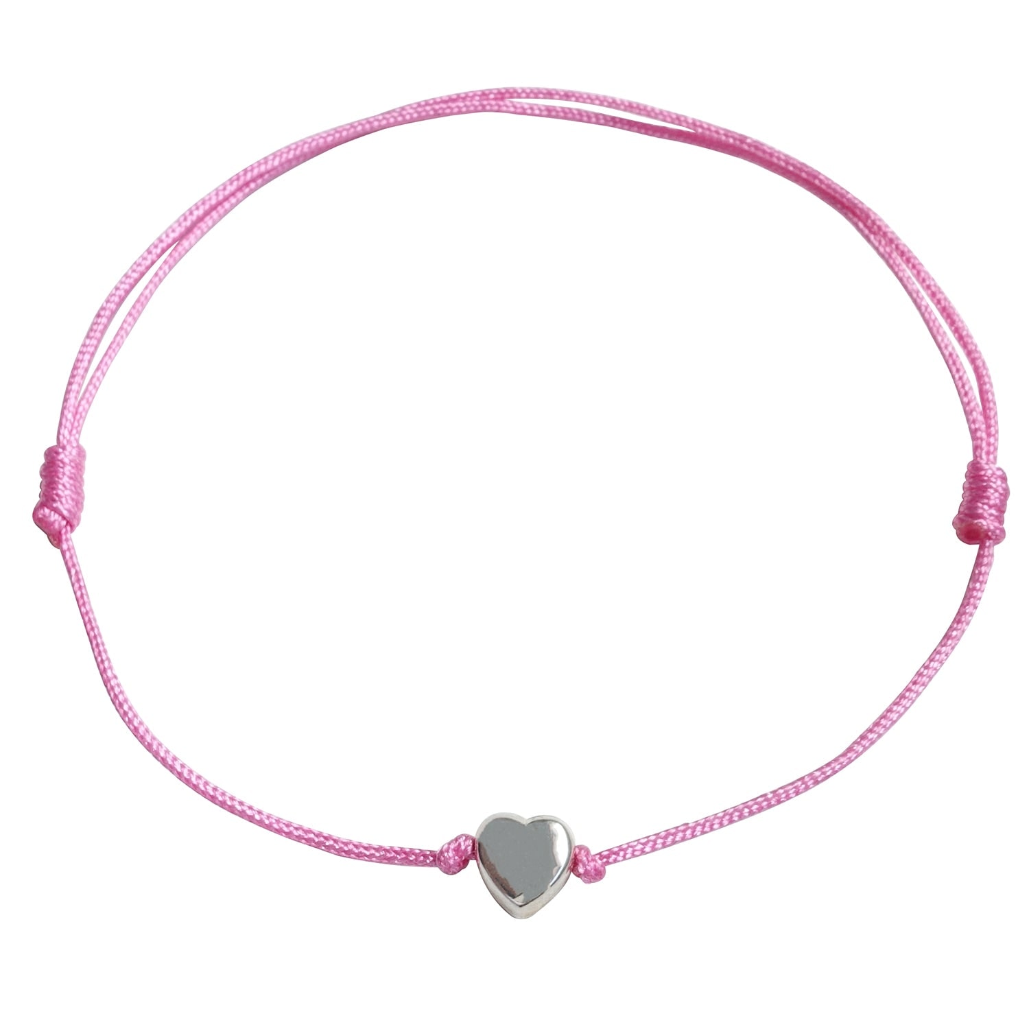 Smilla Brav Women's Pink / Silver Sterling Silver Heart Bracelet In Pink