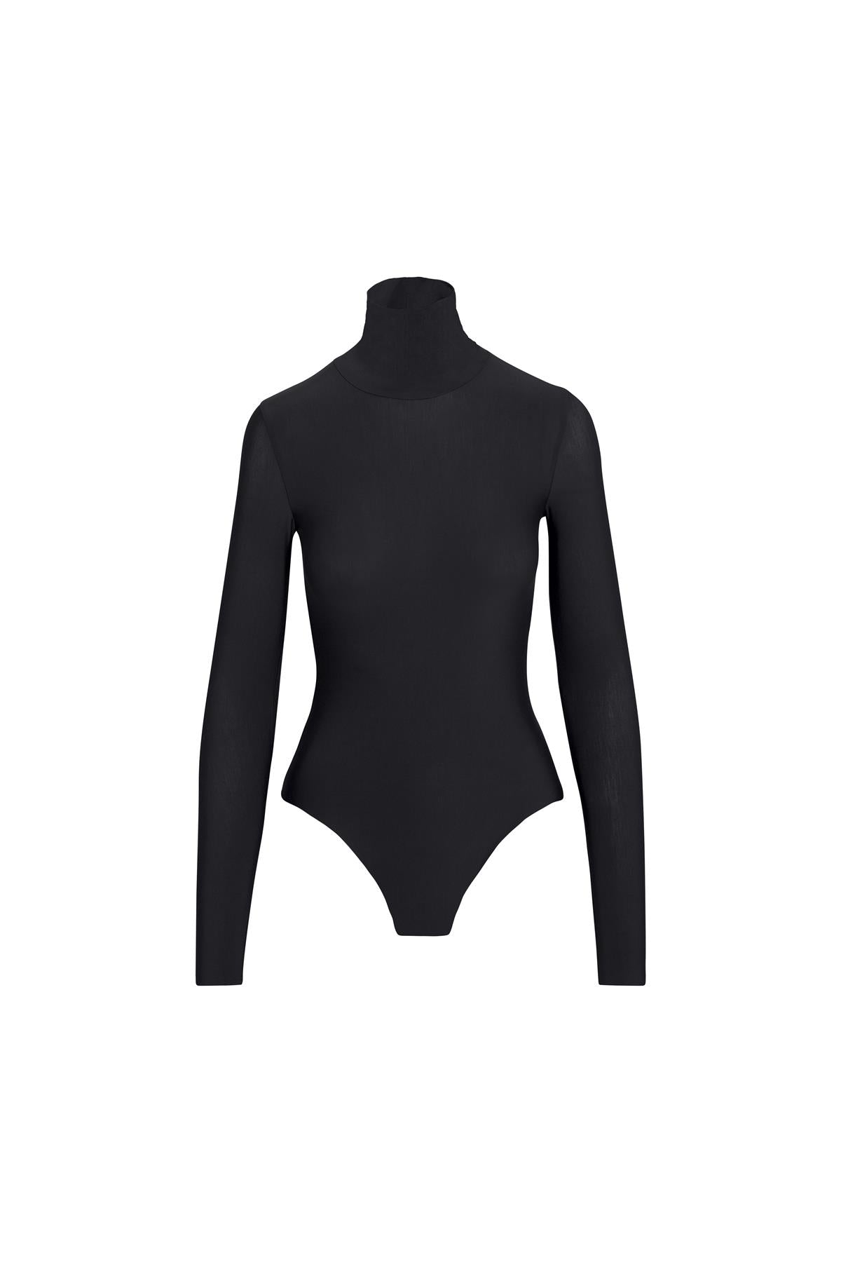 Commando Women's  Butter Turtleneck Bodysuit, Black Bds103 In Black