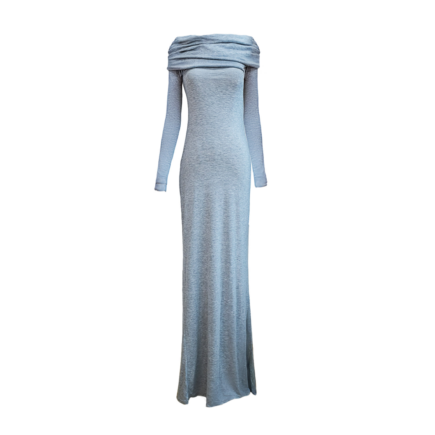 Ats The Label Women's Esme Grey Off Shoulder Maxi Dress